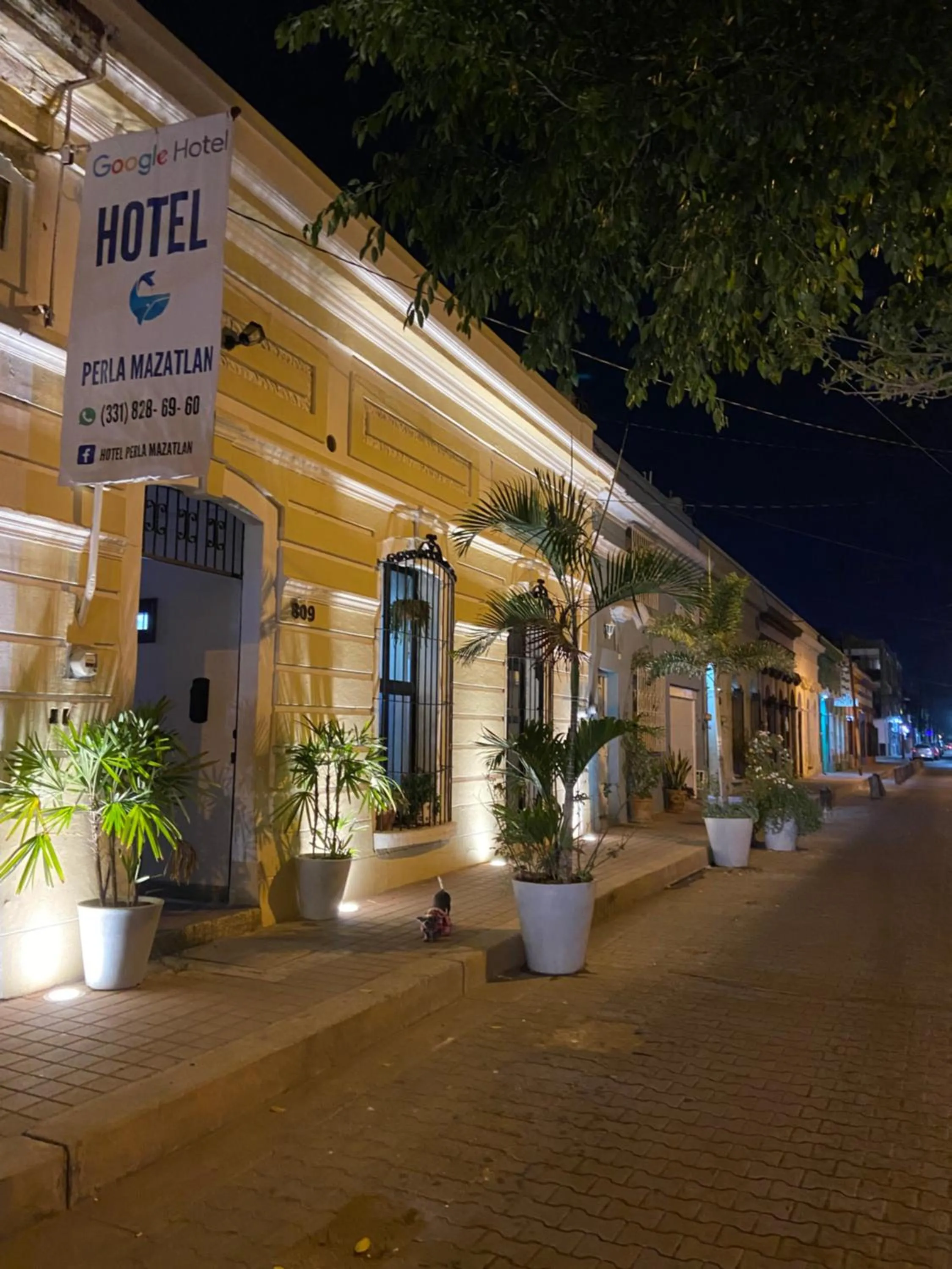 Property building in Hotel Perla Mazatlan