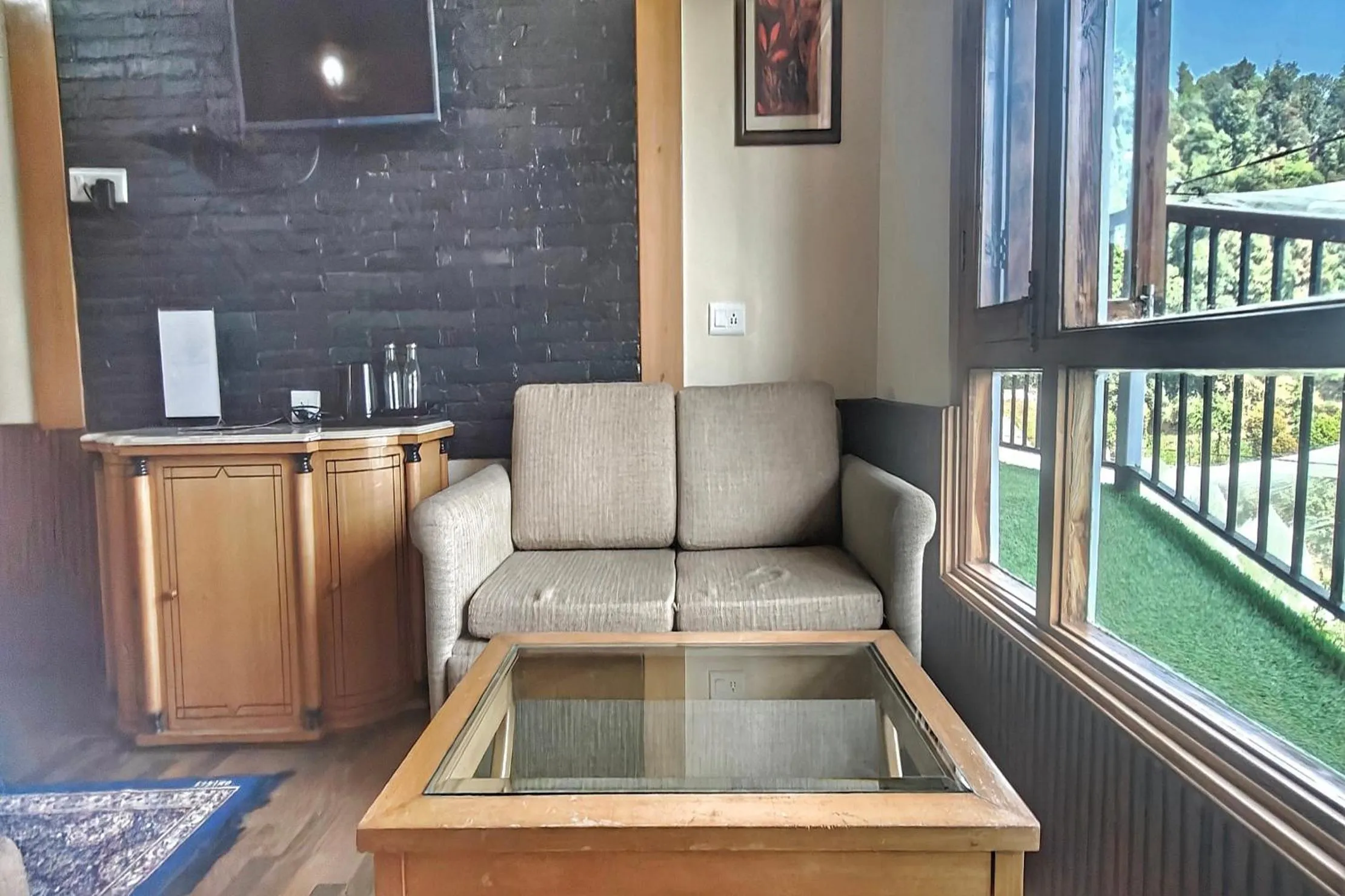 Seating area in Hari Om Paradise