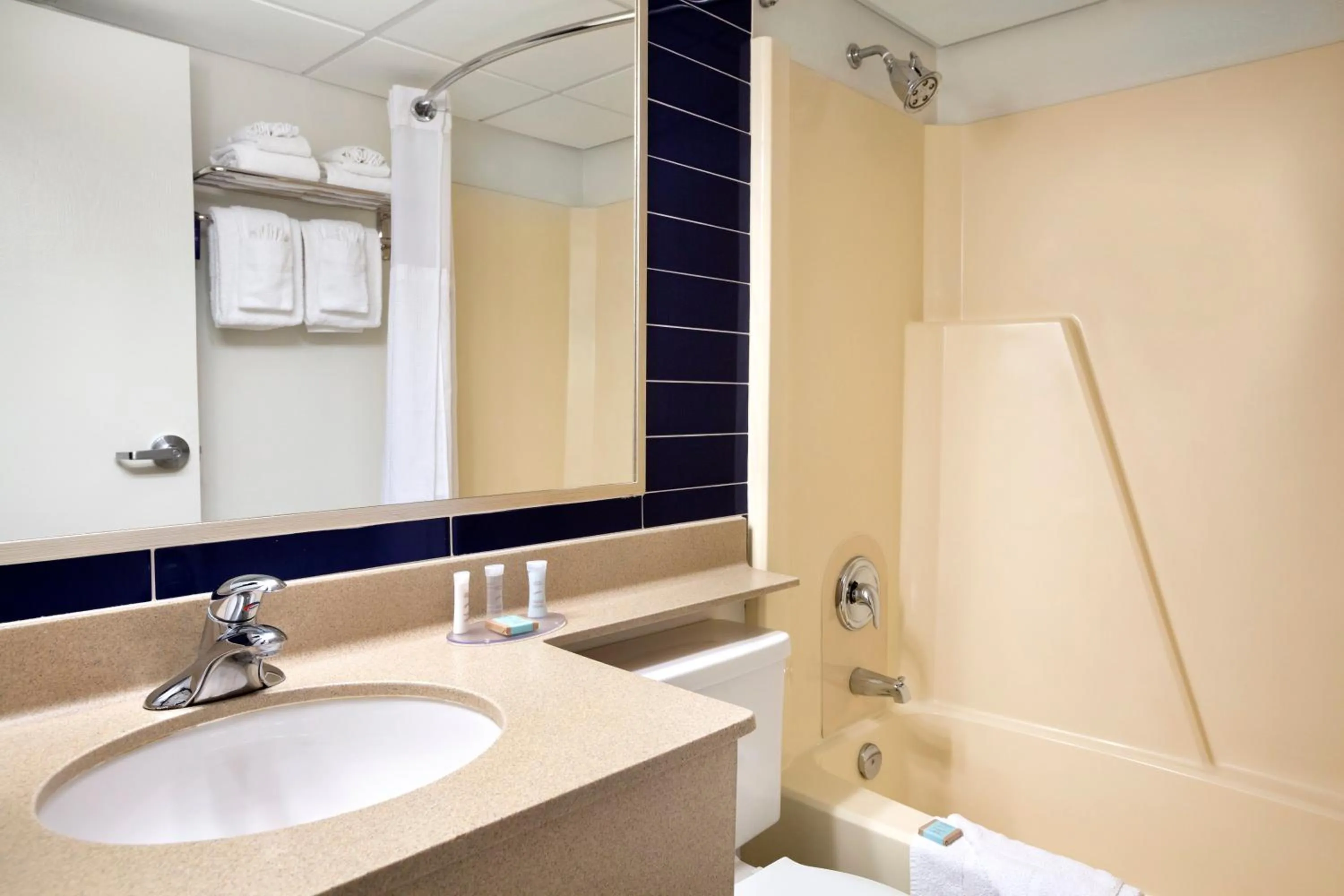 Bathroom in Travelodge by Wyndham Edmonton West