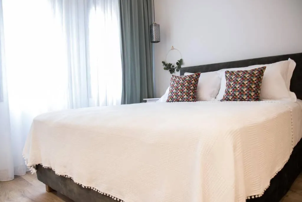 Bed in Isidorou Suite Xanthi