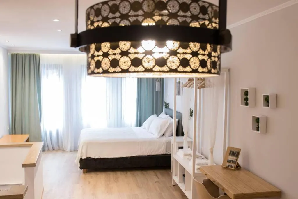 Bed in Isidorou Suite Xanthi