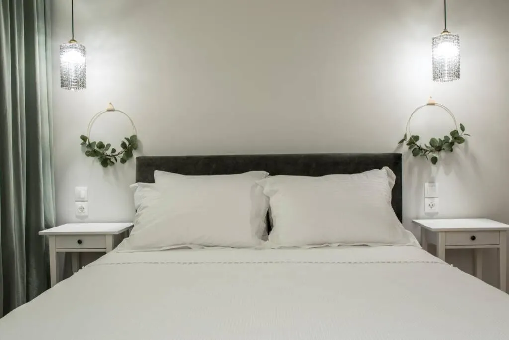 Bed in Isidorou Suite Xanthi