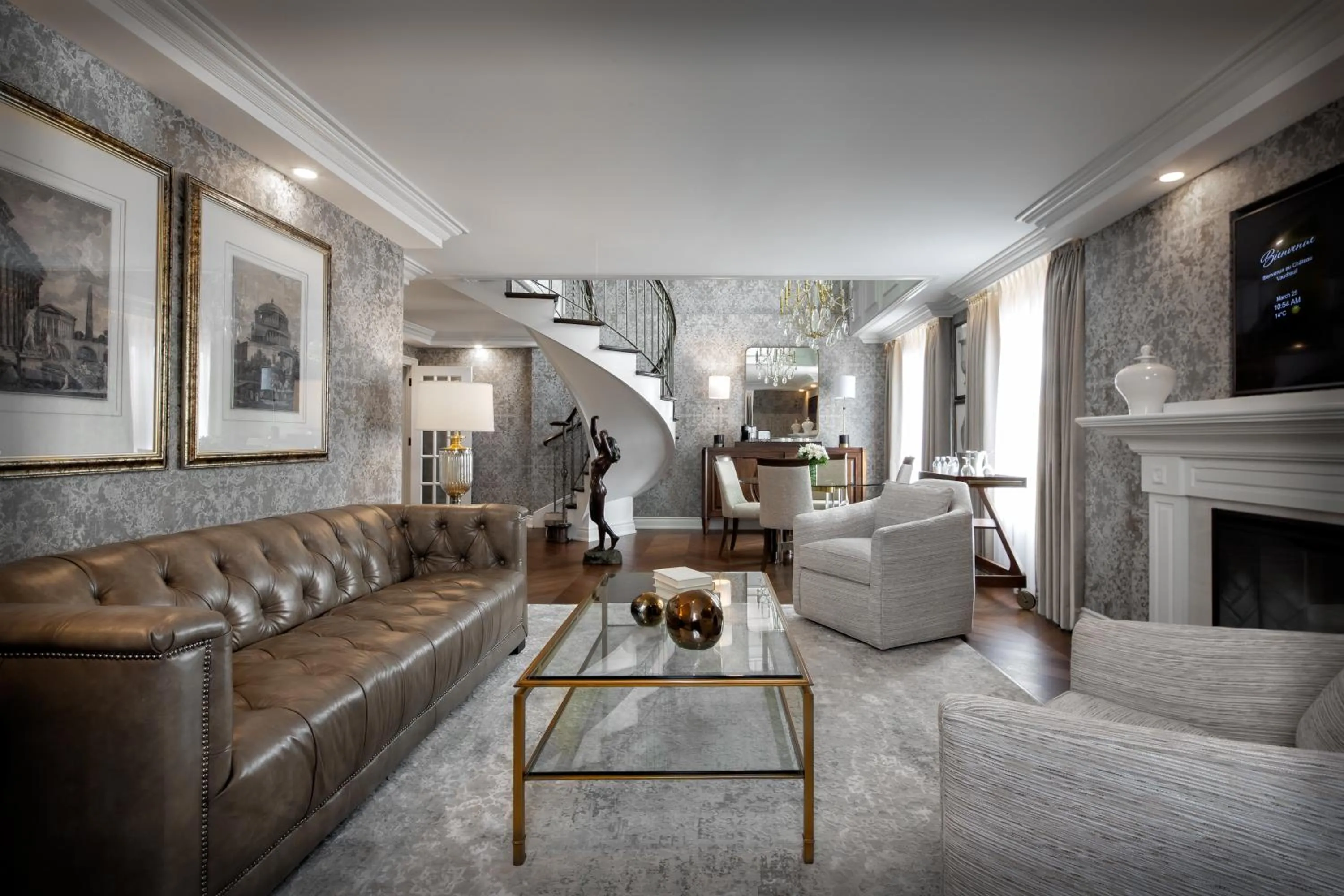 Living room in Chateau Vaudreuil