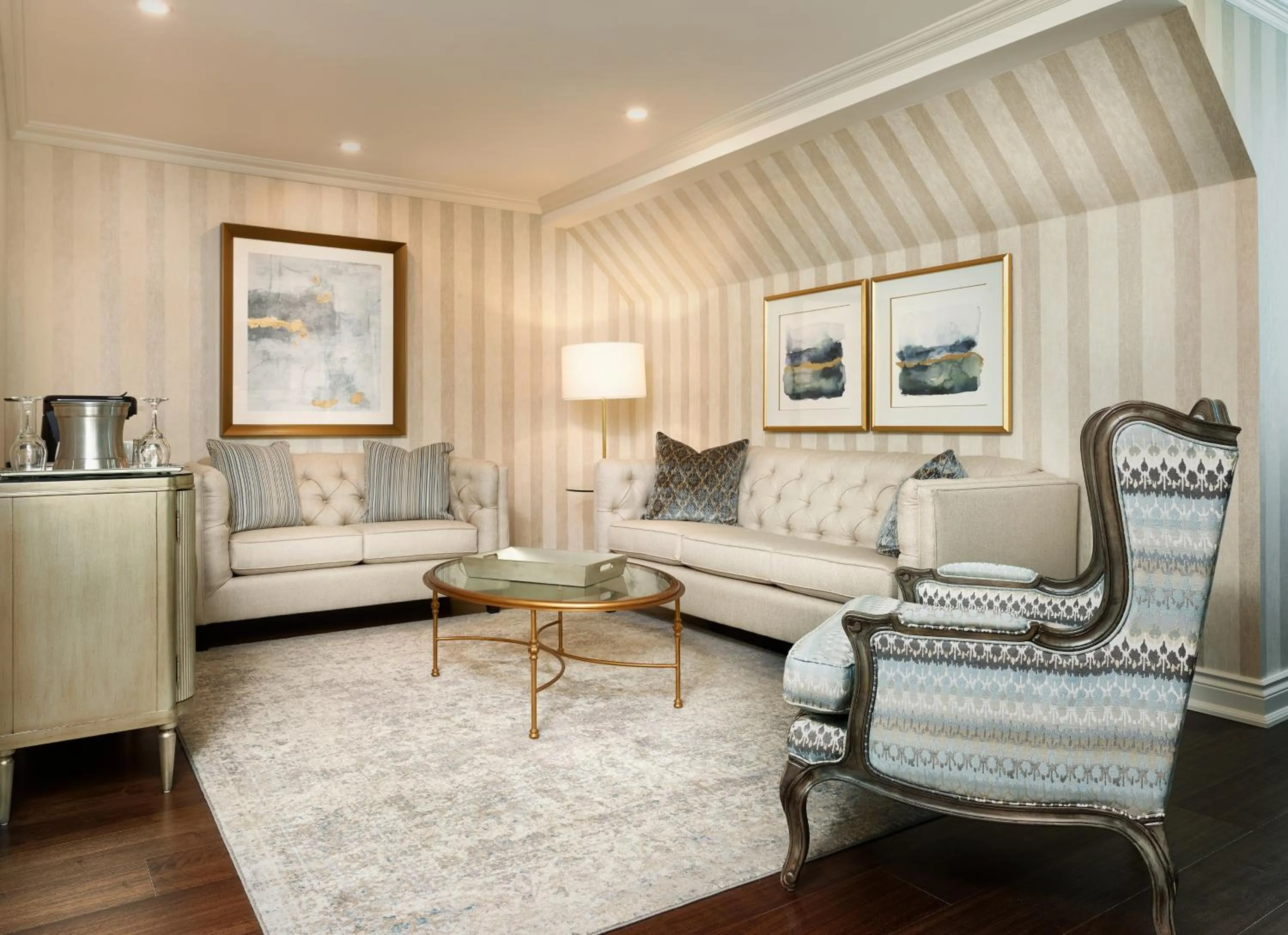 Living room in Chateau Vaudreuil