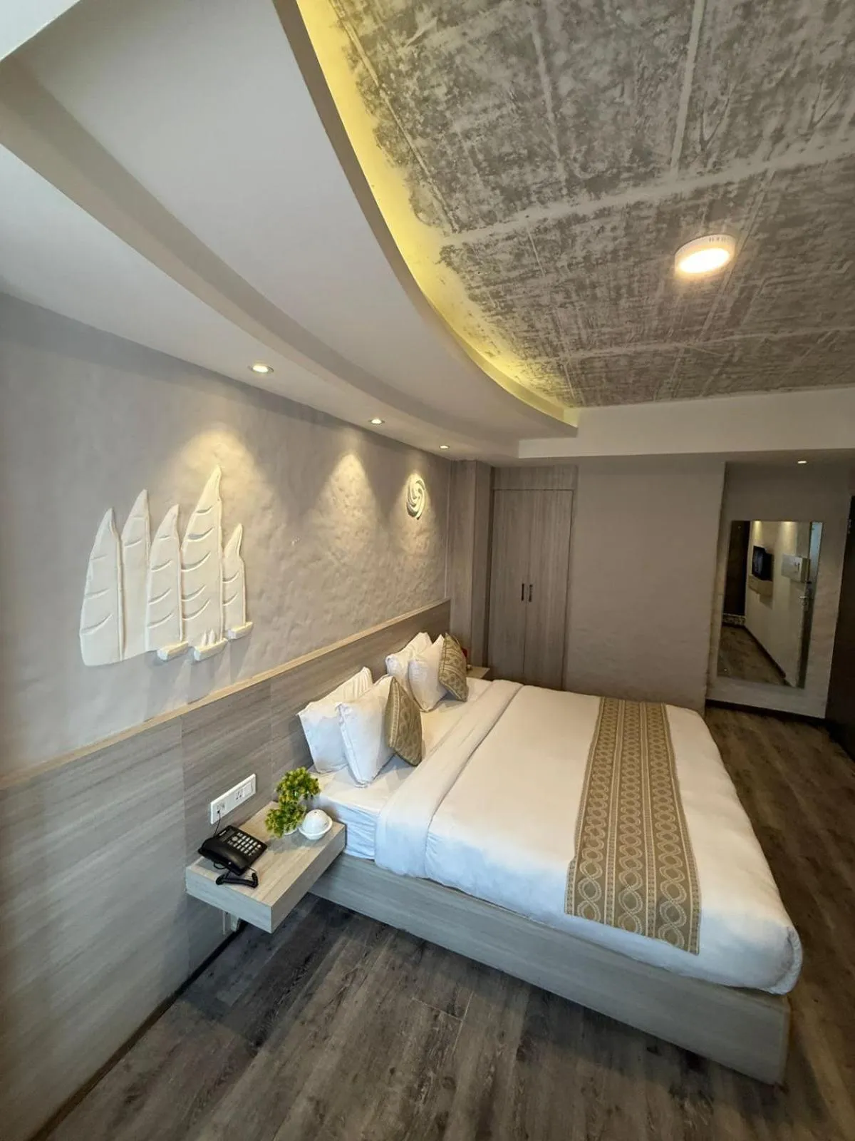Bed in Vastu Boutique Hotel