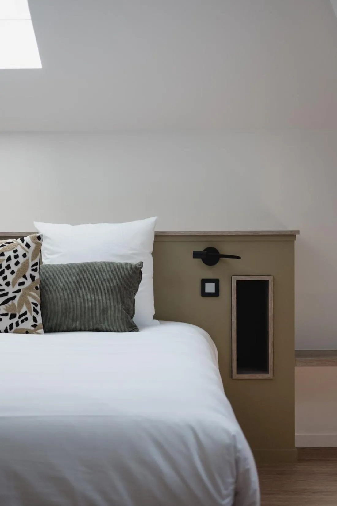 Bedroom, Bed in Hôtel-Restaurant Villa Métis