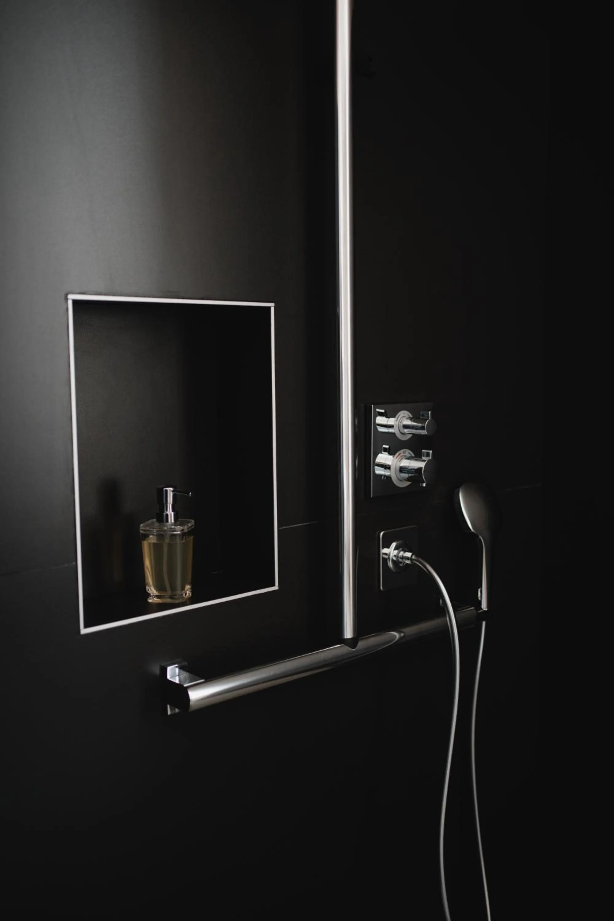 Shower in Hôtel-Restaurant Villa Métis