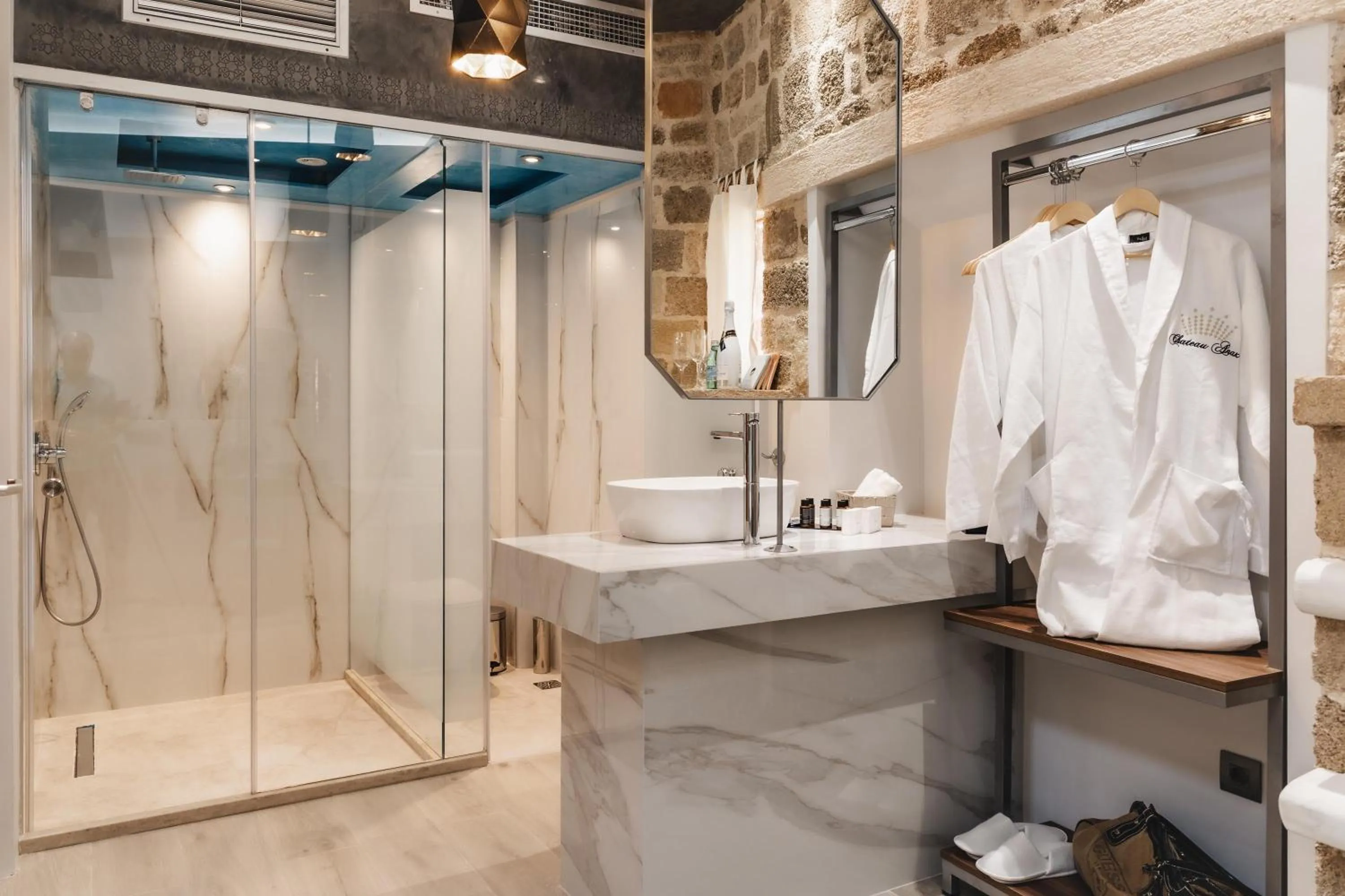 Bathroom in Chateau Anax Luxury suites