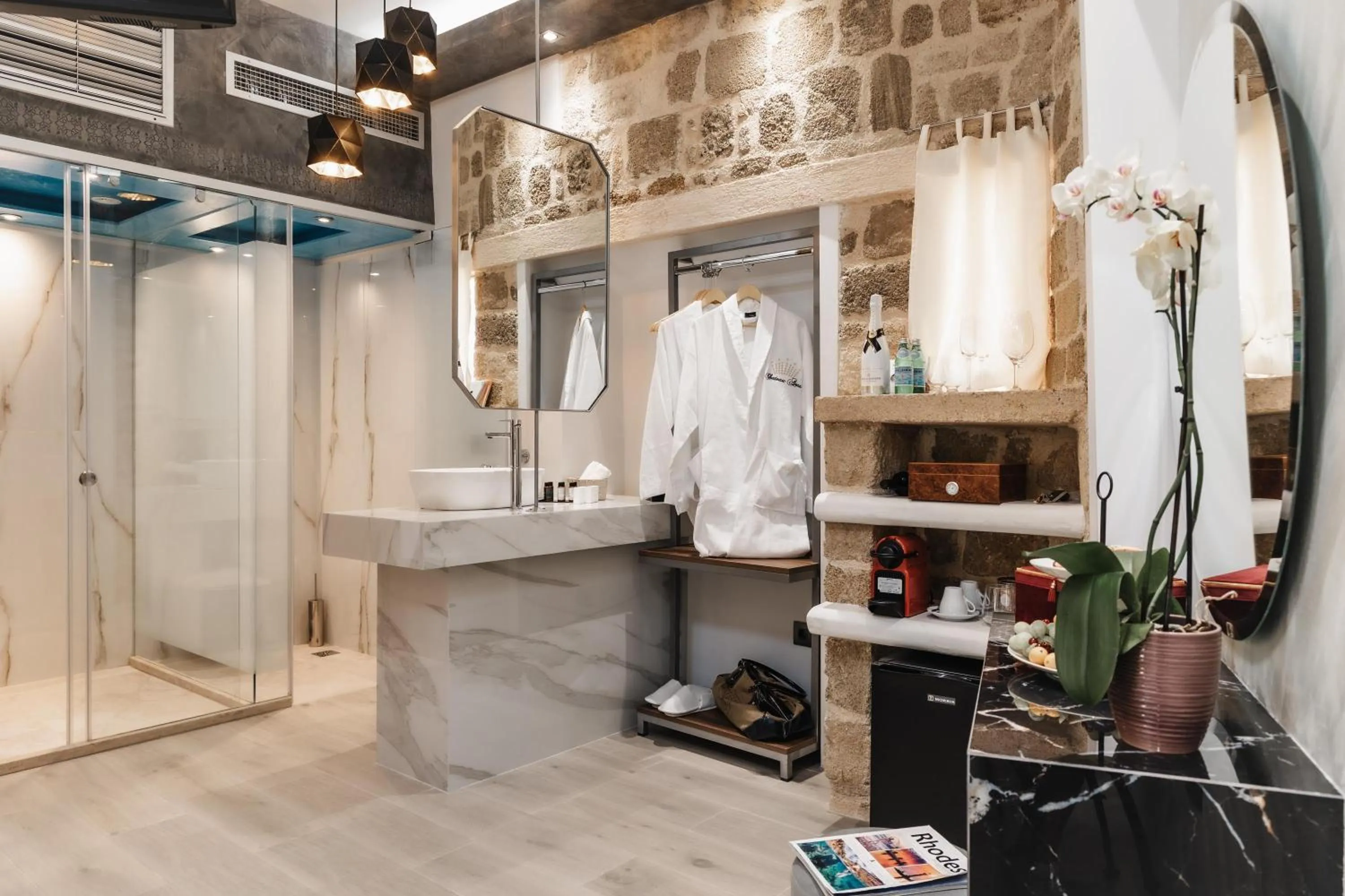 wardrobe in Chateau Anax Luxury suites