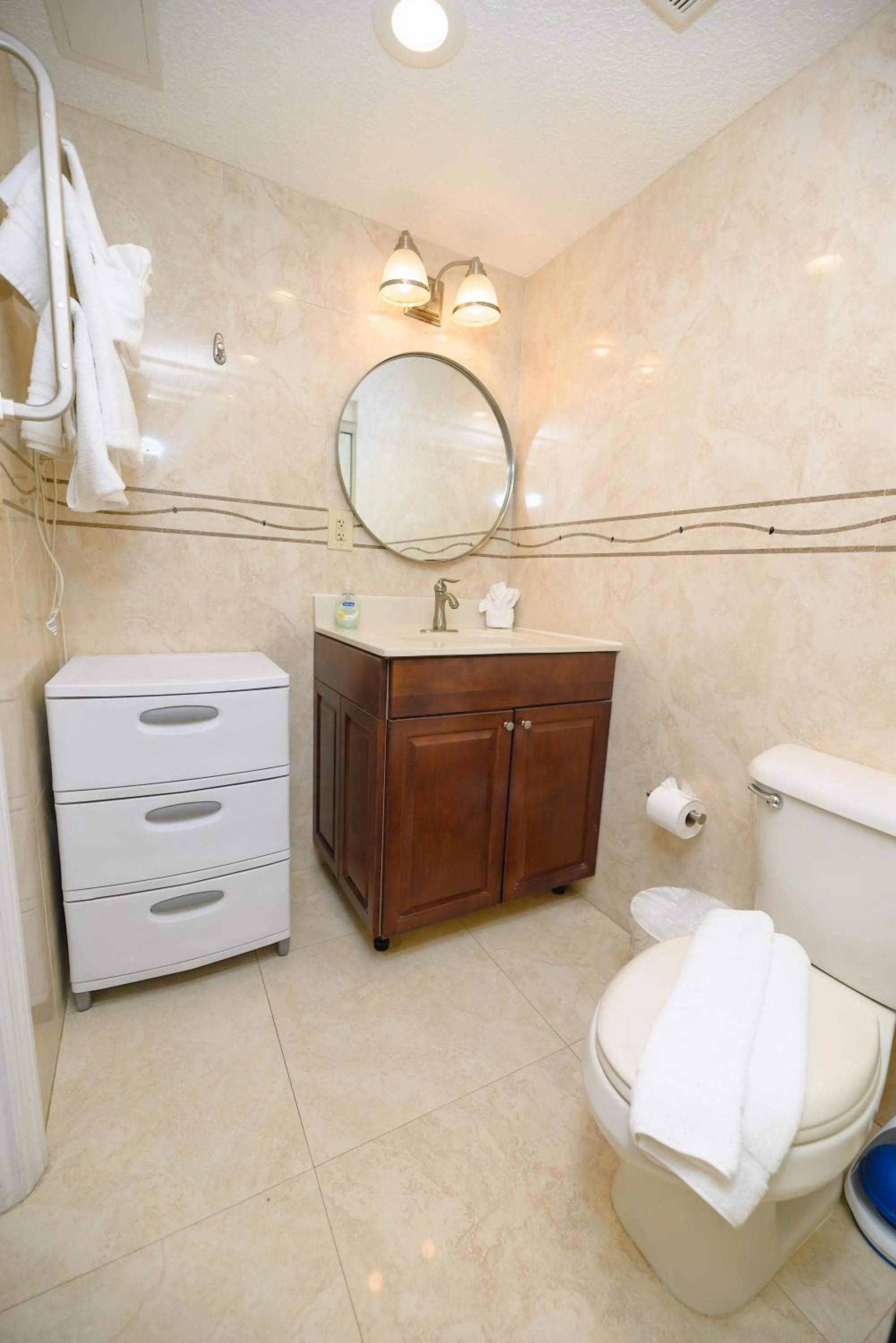 Shower in SeaStays Apartments