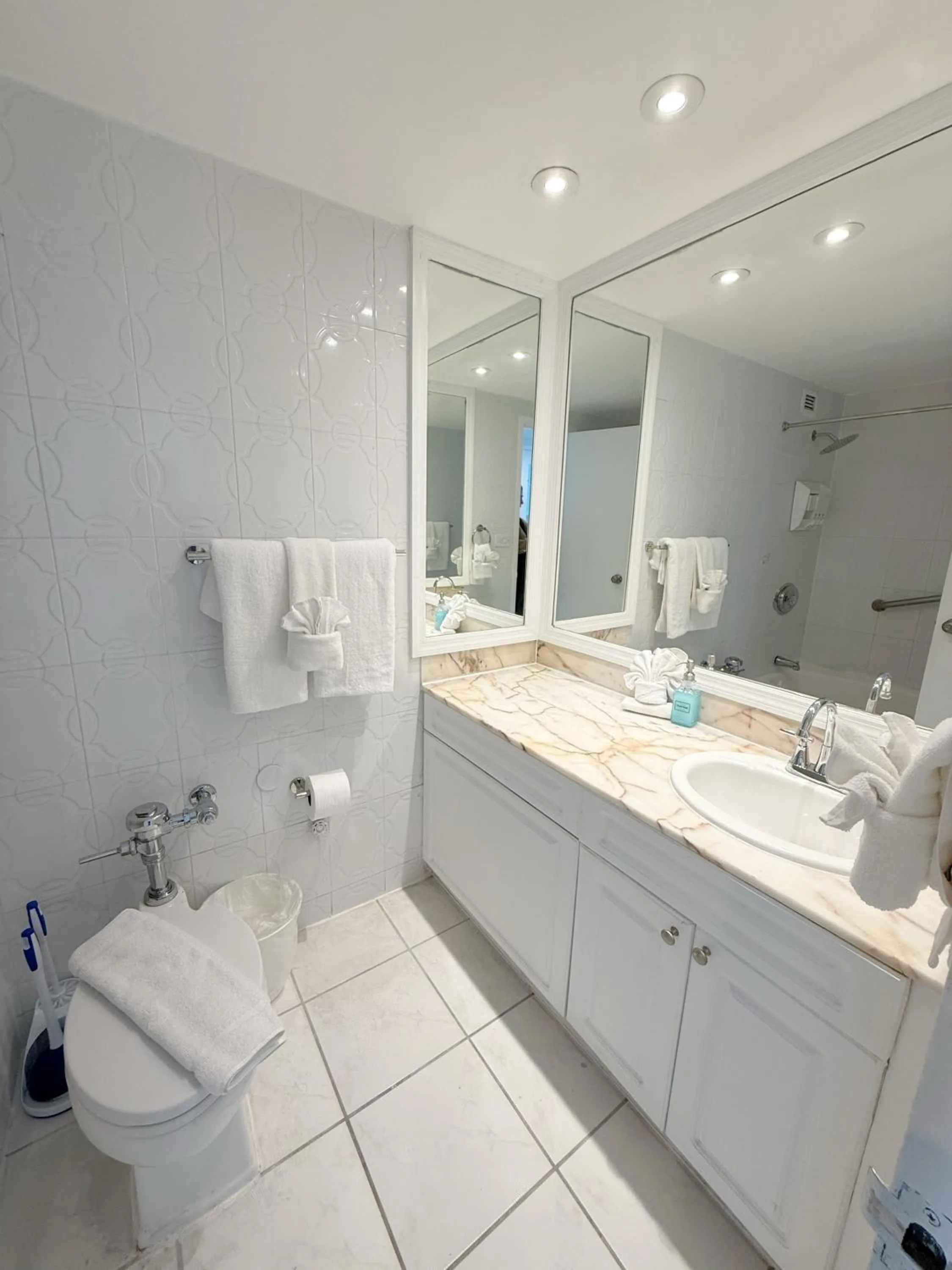 Shower in SeaStays Apartments