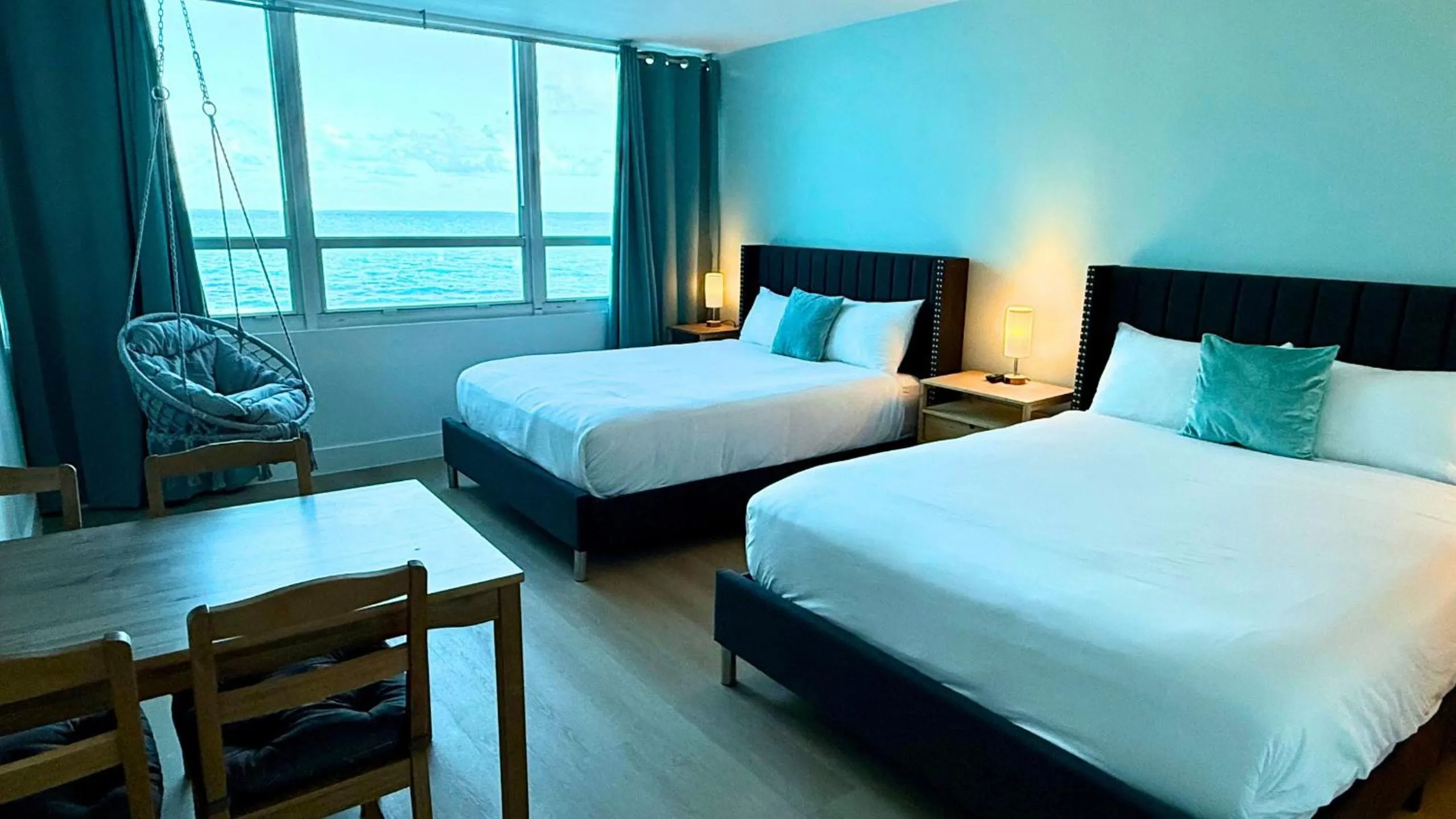 Bed in SeaStays Apartments