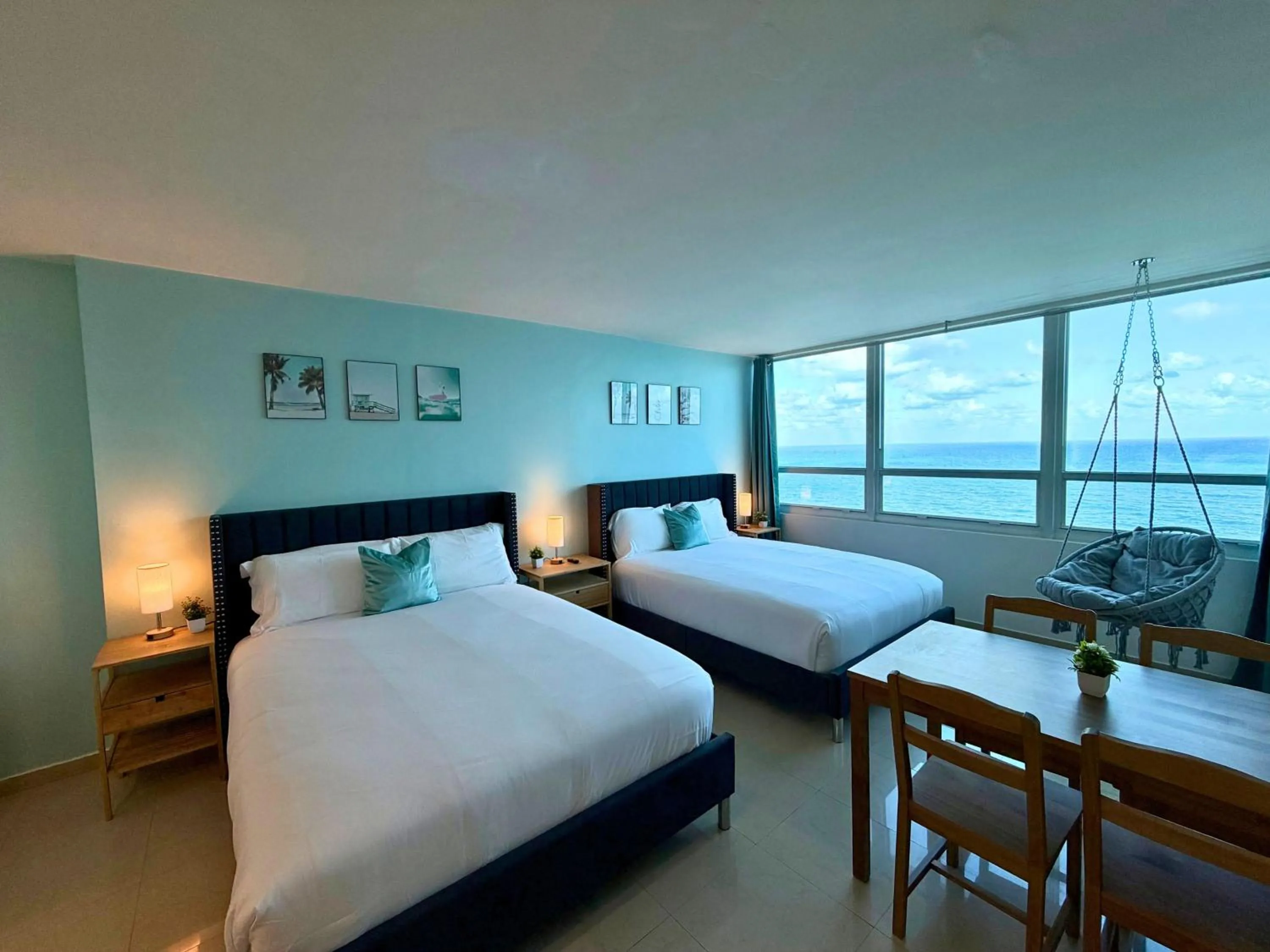 Bed in SeaStays Apartments