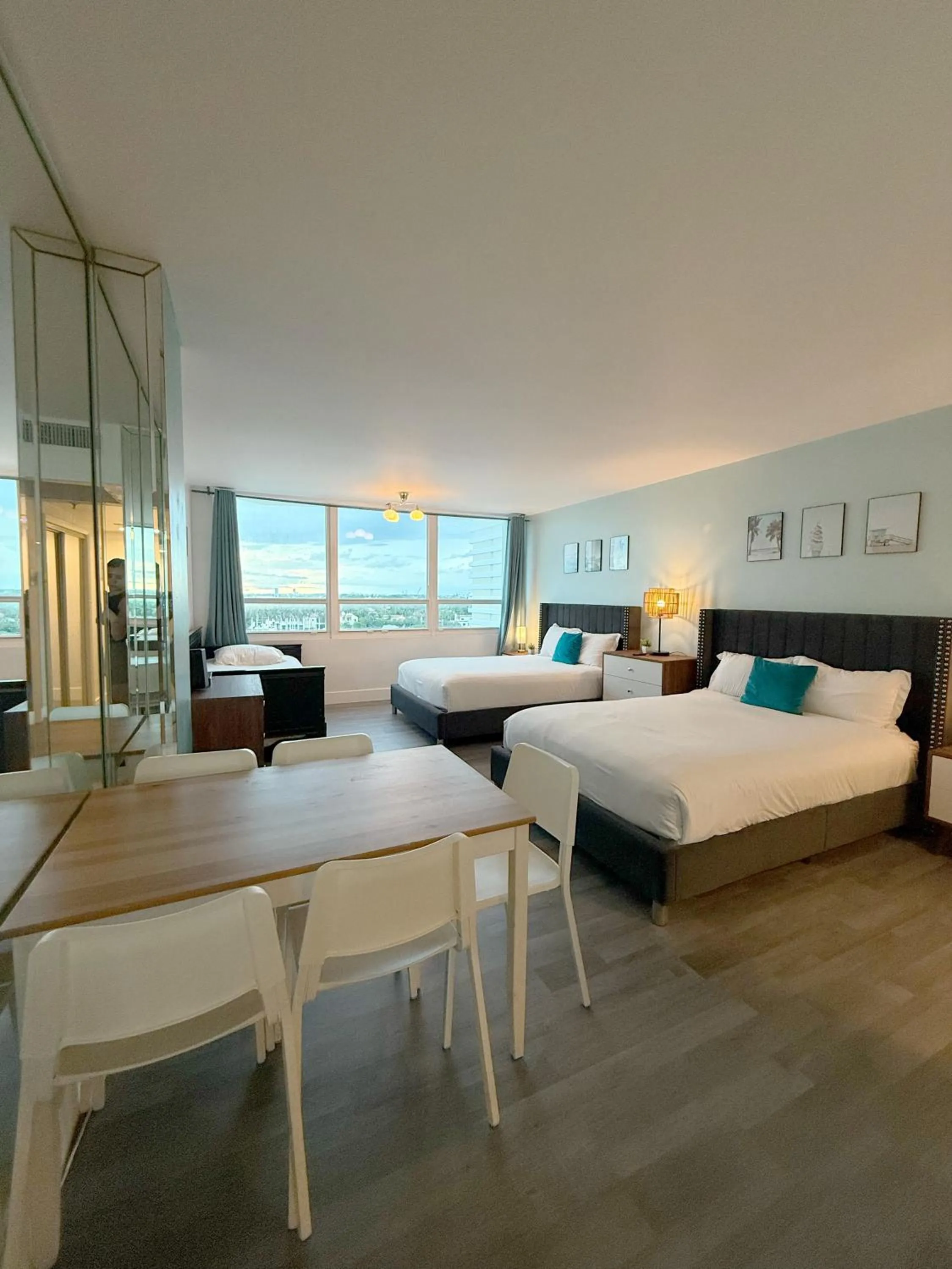 Bed in SeaStays Apartments