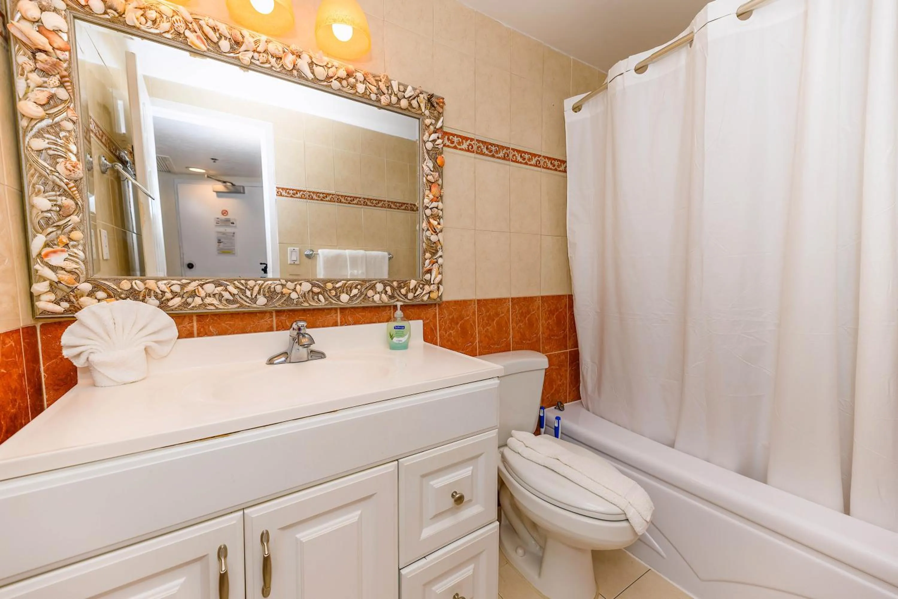 Shower in SeaStays Apartments