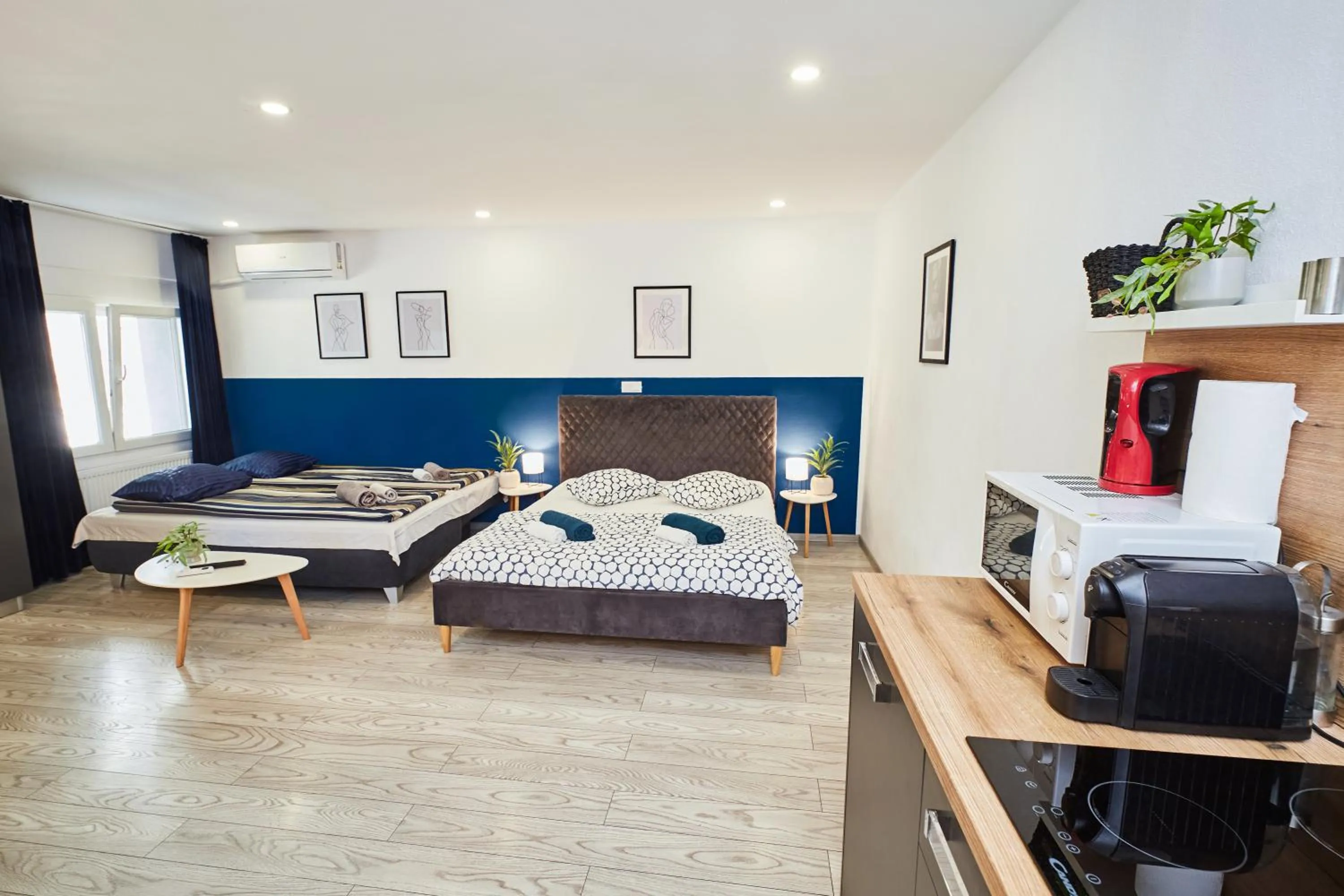 Coffee/tea facilities, Bed in Marcos Apartments Victoriei - self check-in