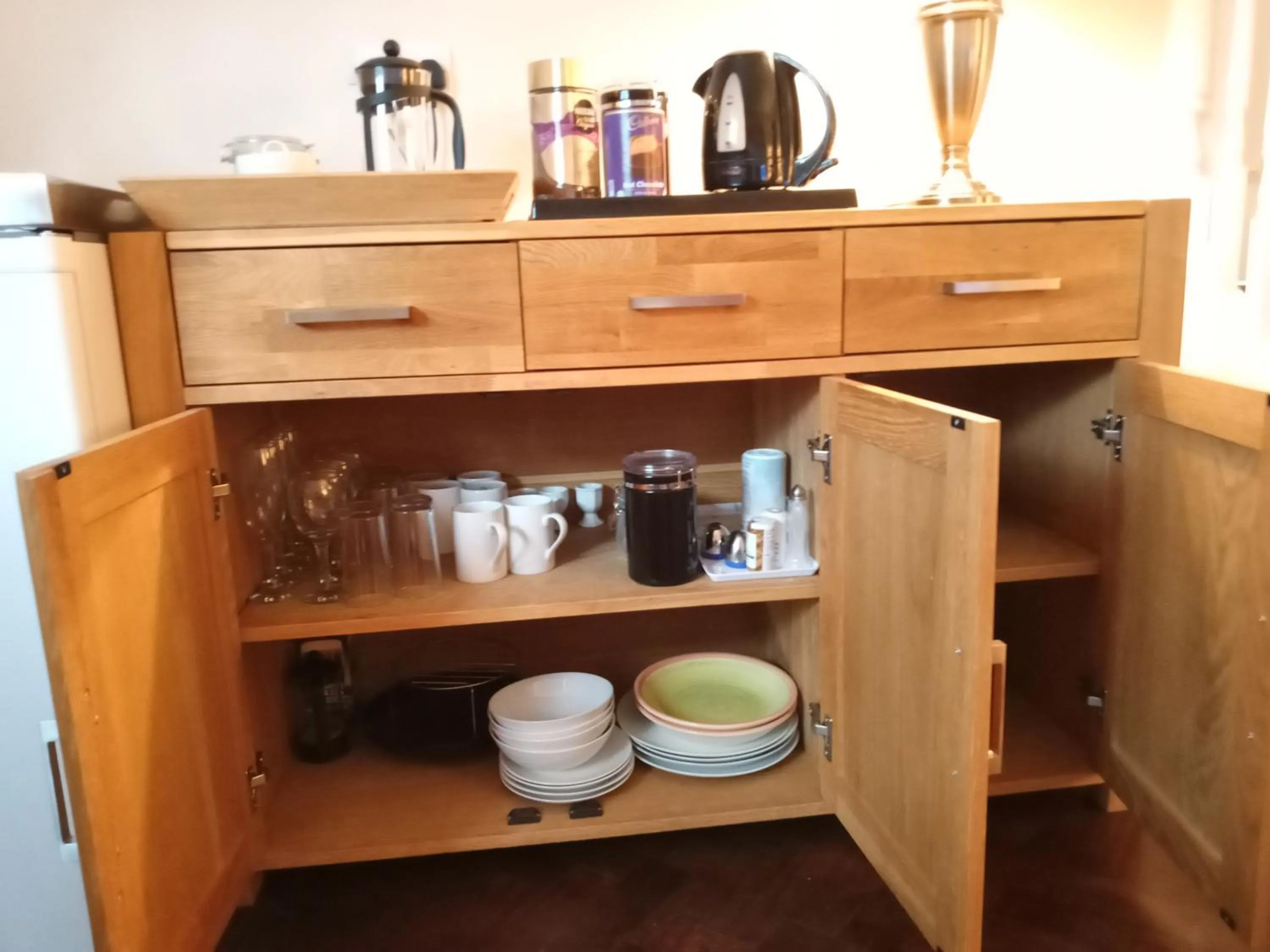 Living room in Oak End Lodge