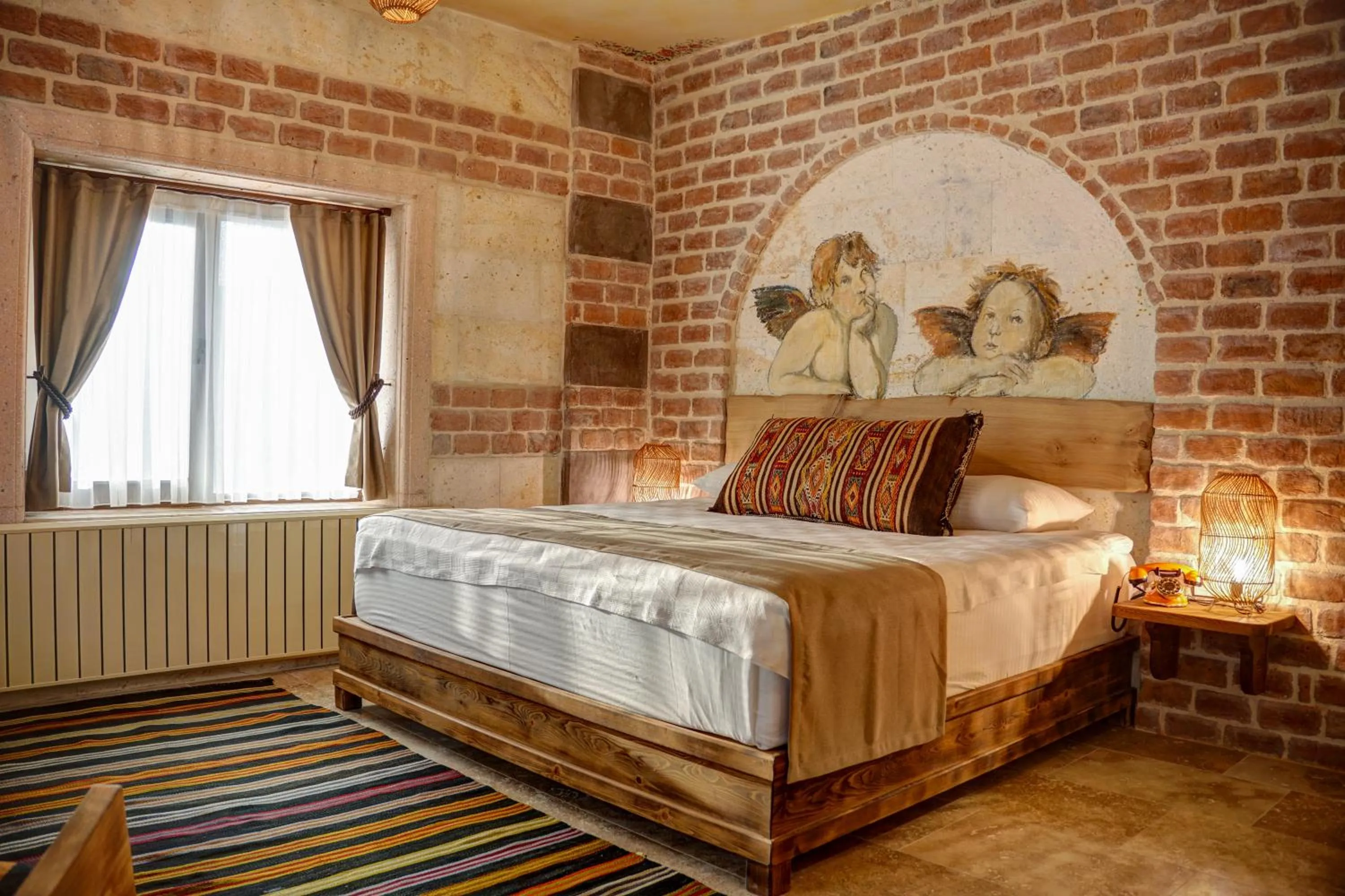 Bed in House 1938 Special Cave Hotel