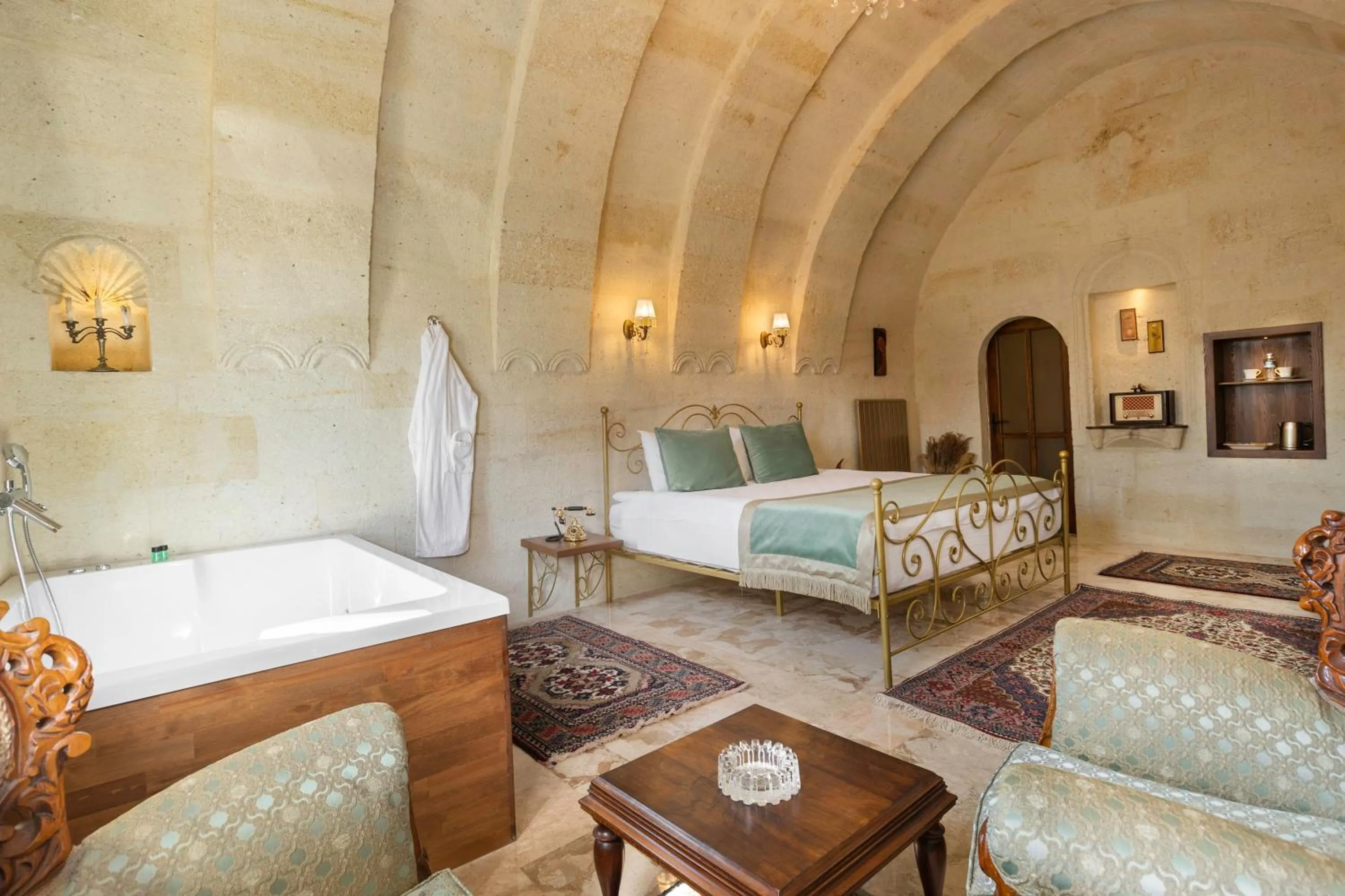 Bed in House 1938 Special Cave Hotel