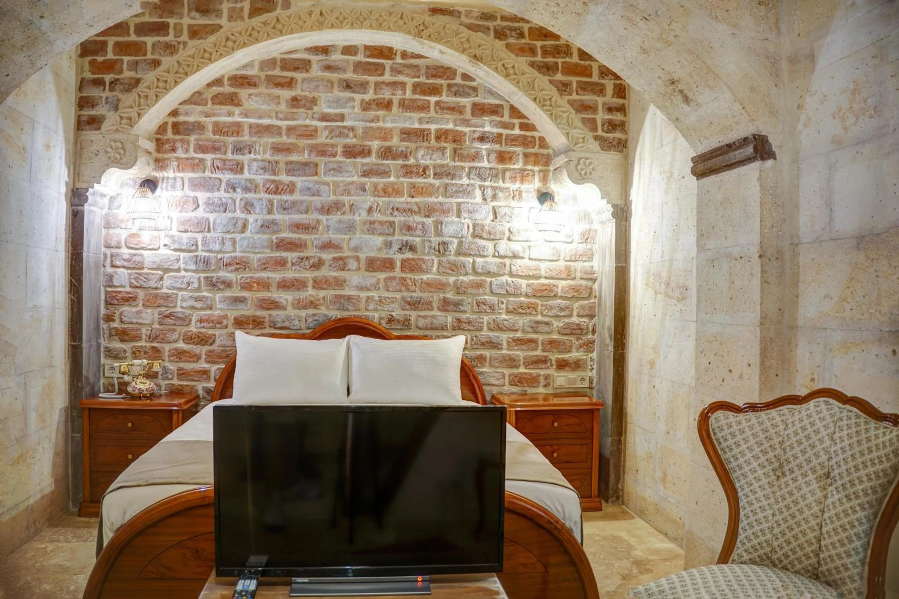 Bed in House 1938 Special Cave Hotel