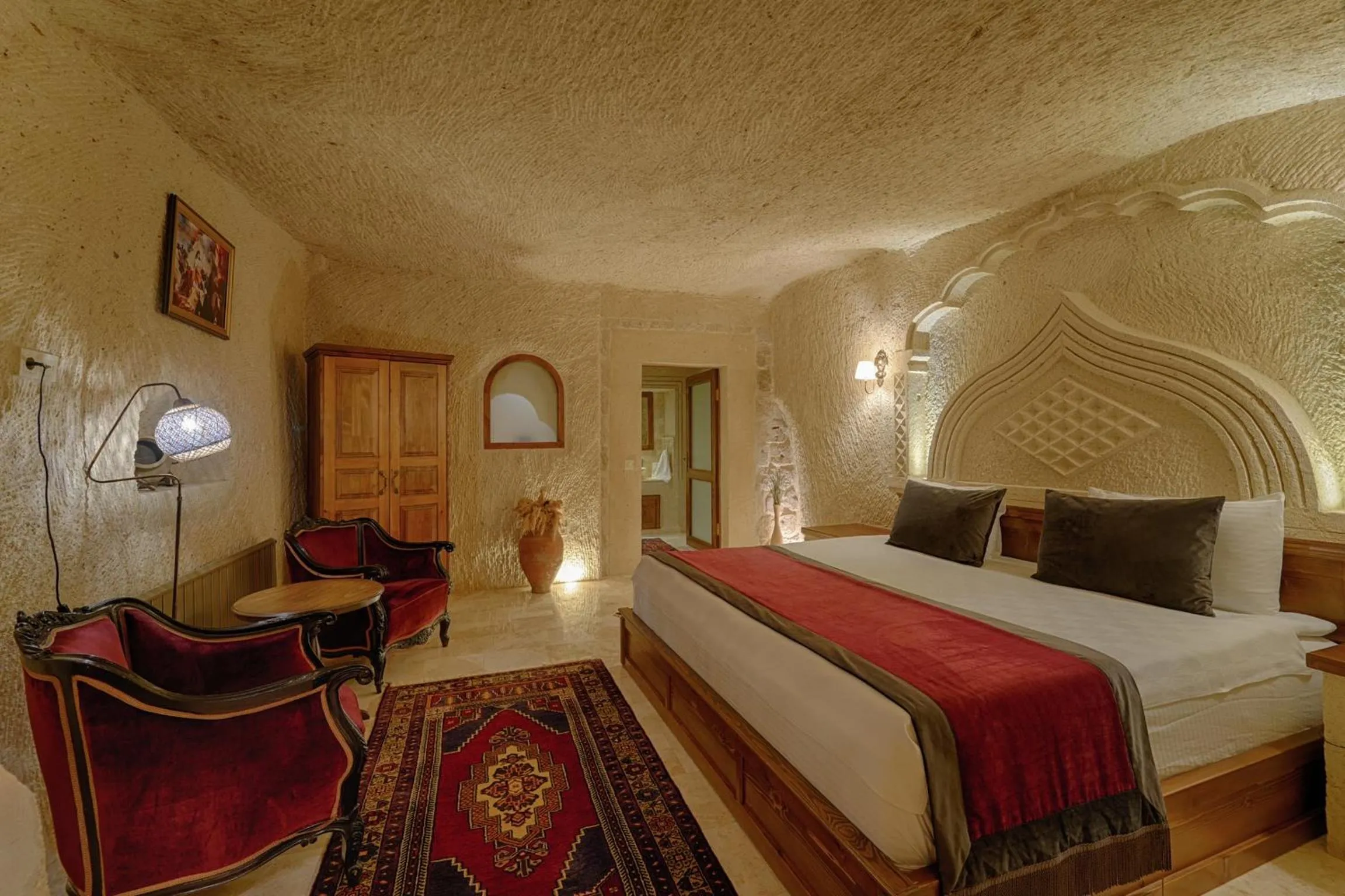 Bed in House 1938 Special Cave Hotel