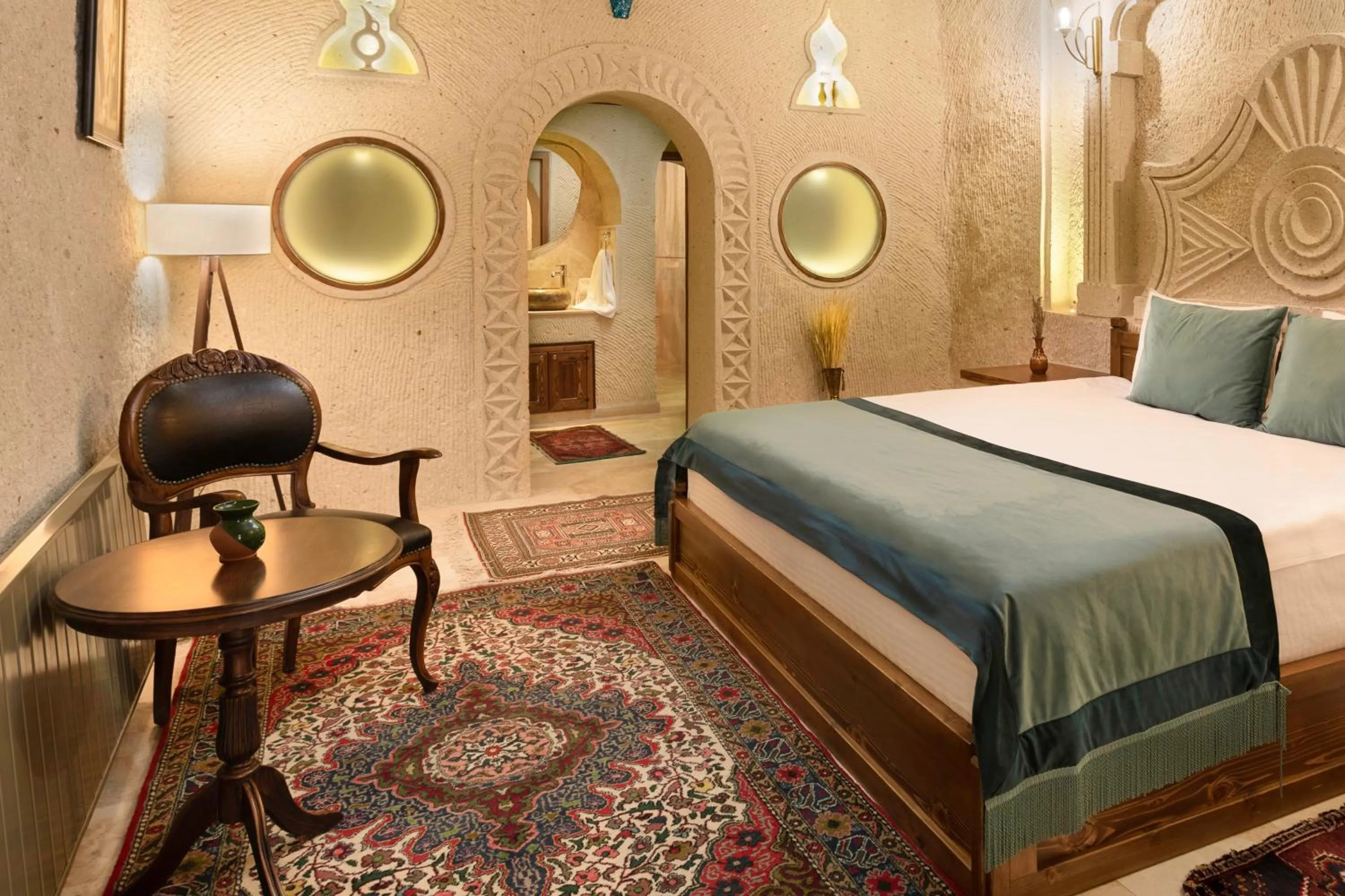 Bed in House 1938 Special Cave Hotel