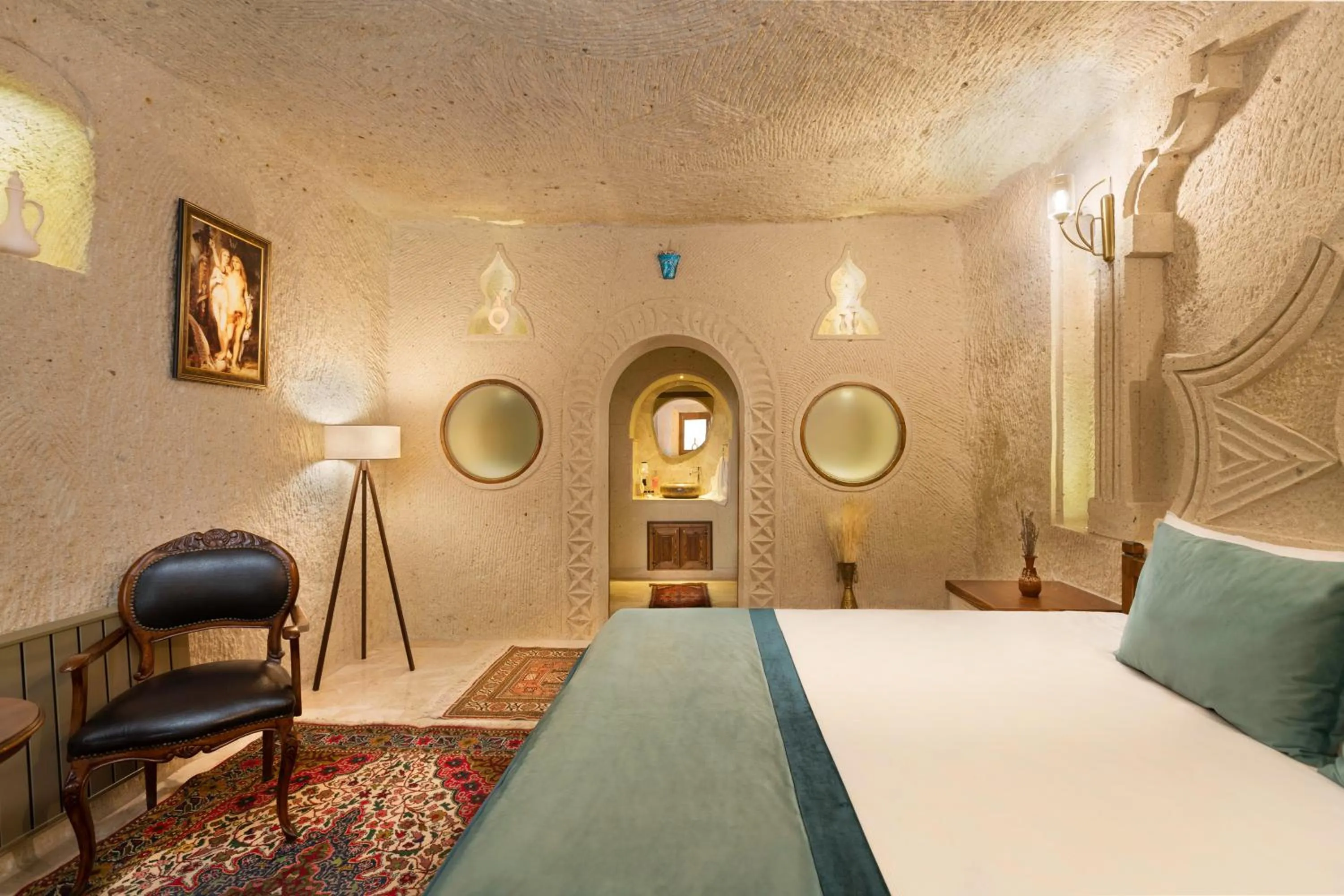 Bed in House 1938 Special Cave Hotel