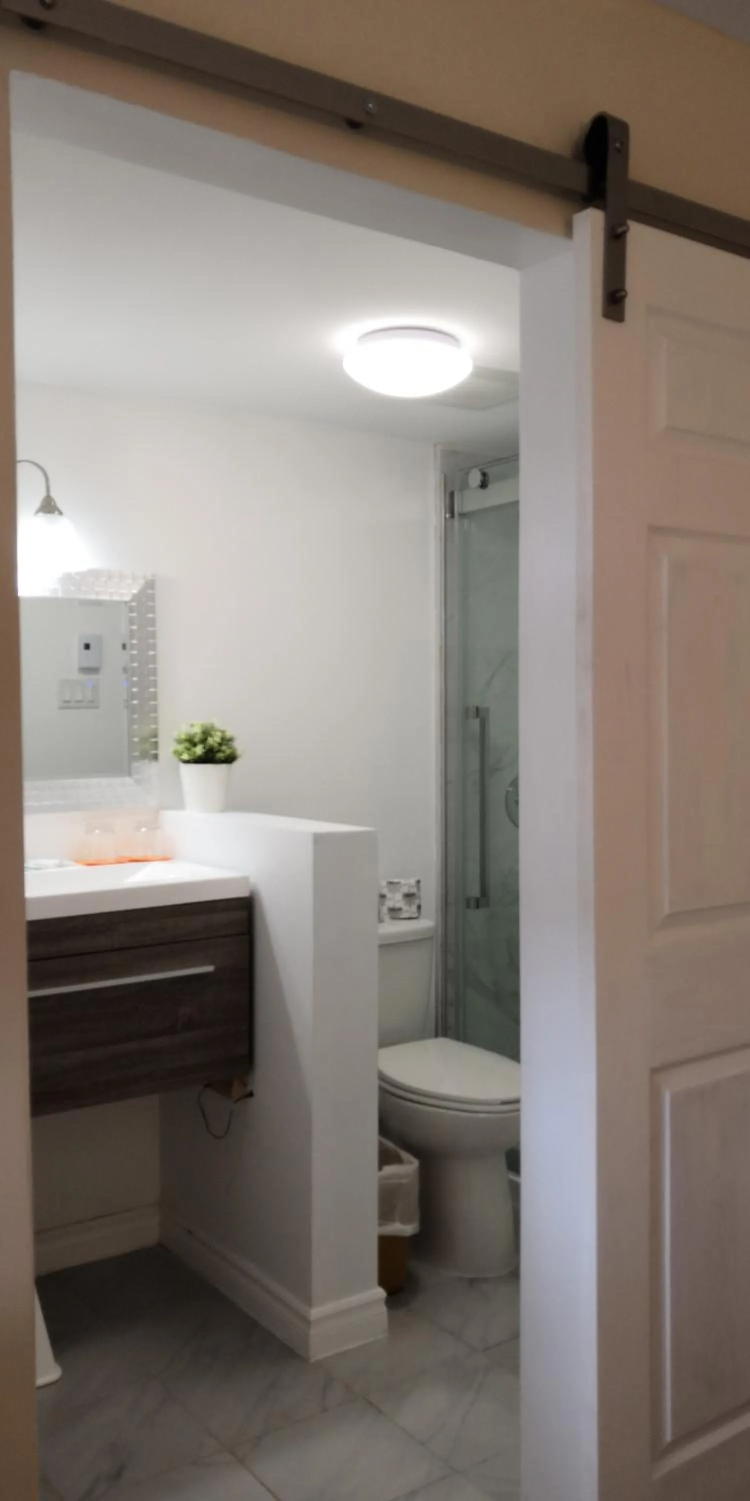 Bathroom in Motel Des Pays D'En Haut