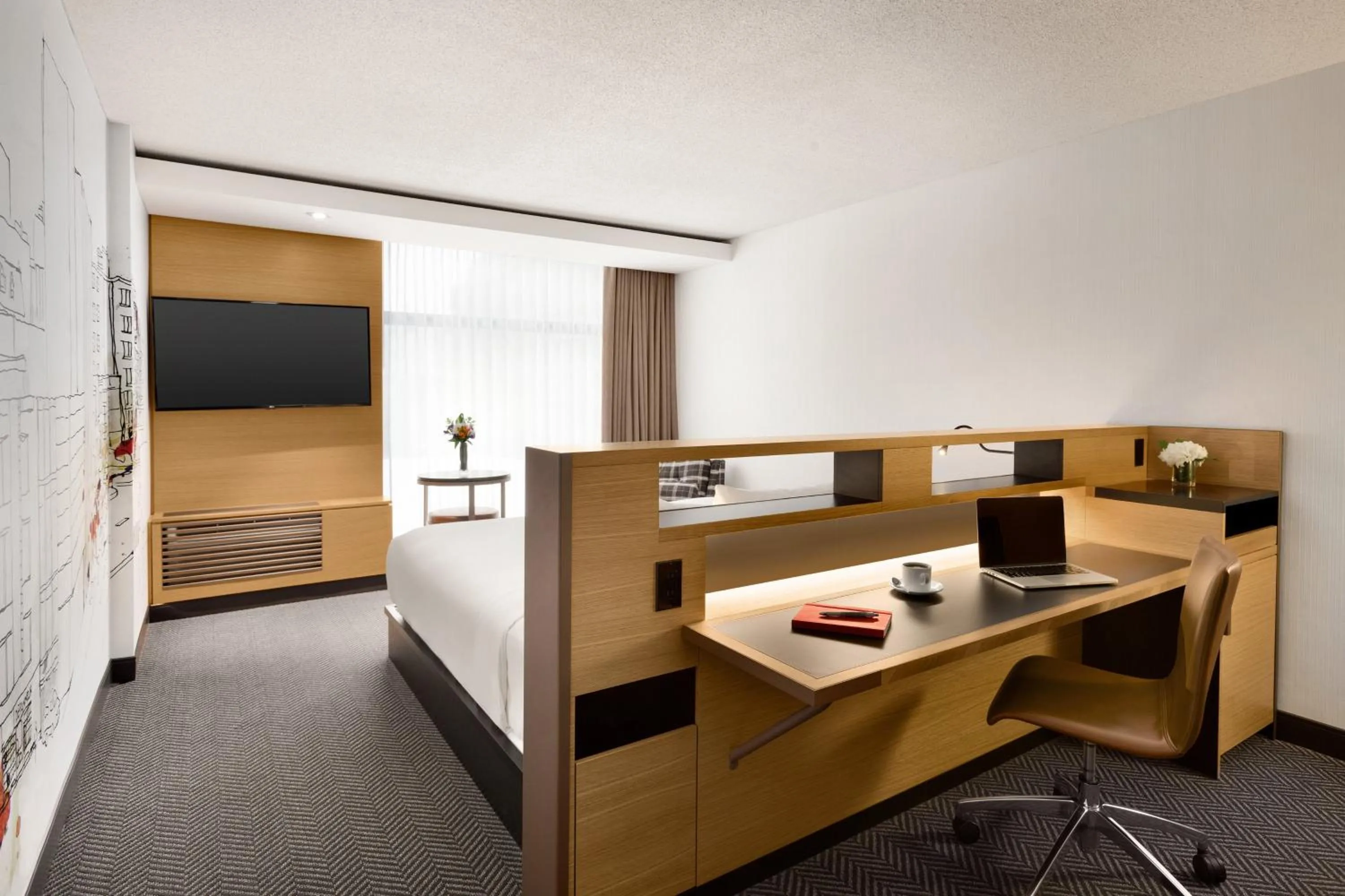 Photo of the whole room, Bed in Hotel PUR, Quebec, a Tribute Portfolio Hotel