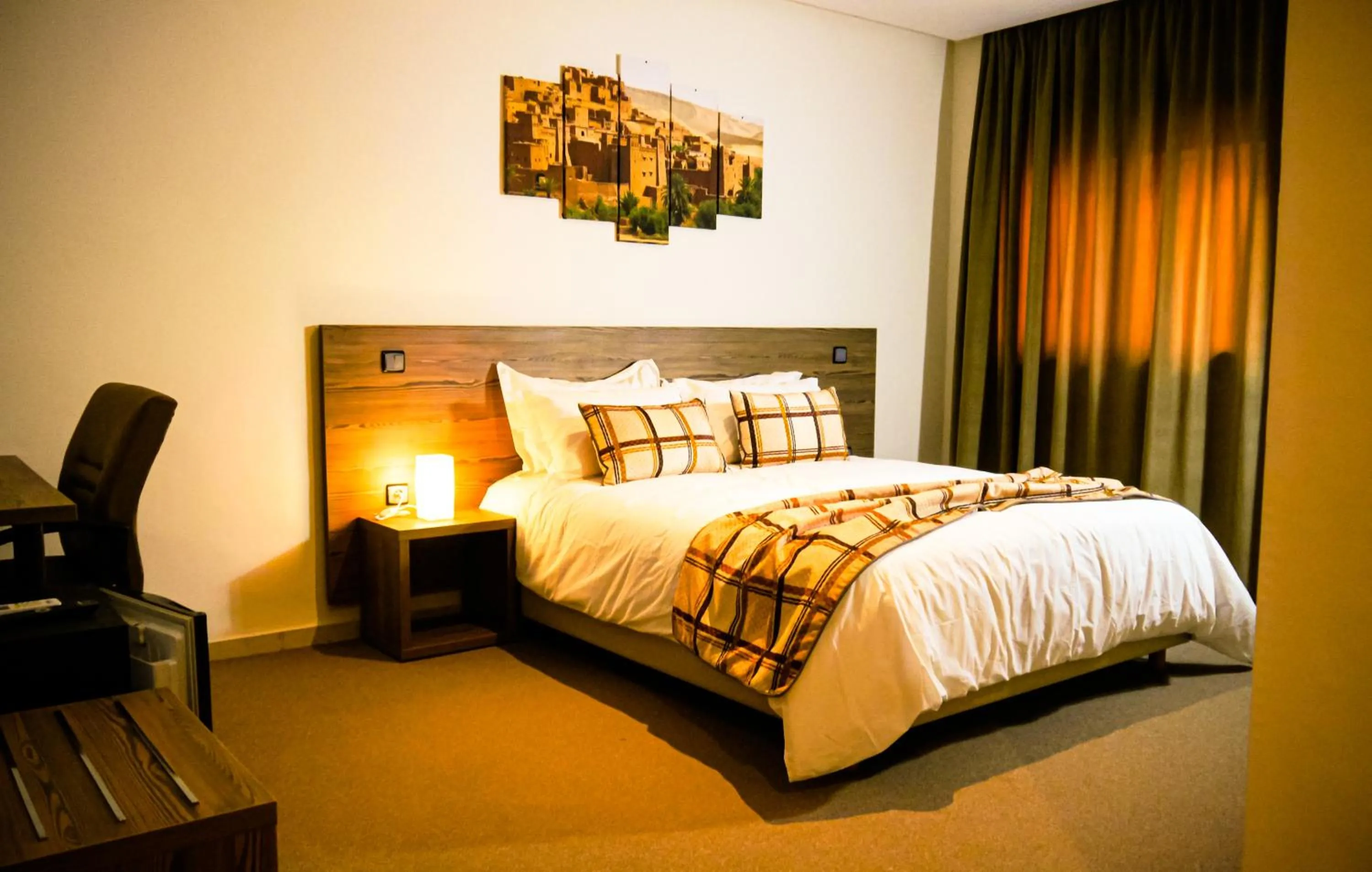 Bed in EL MOUSSAFIR HOTEL