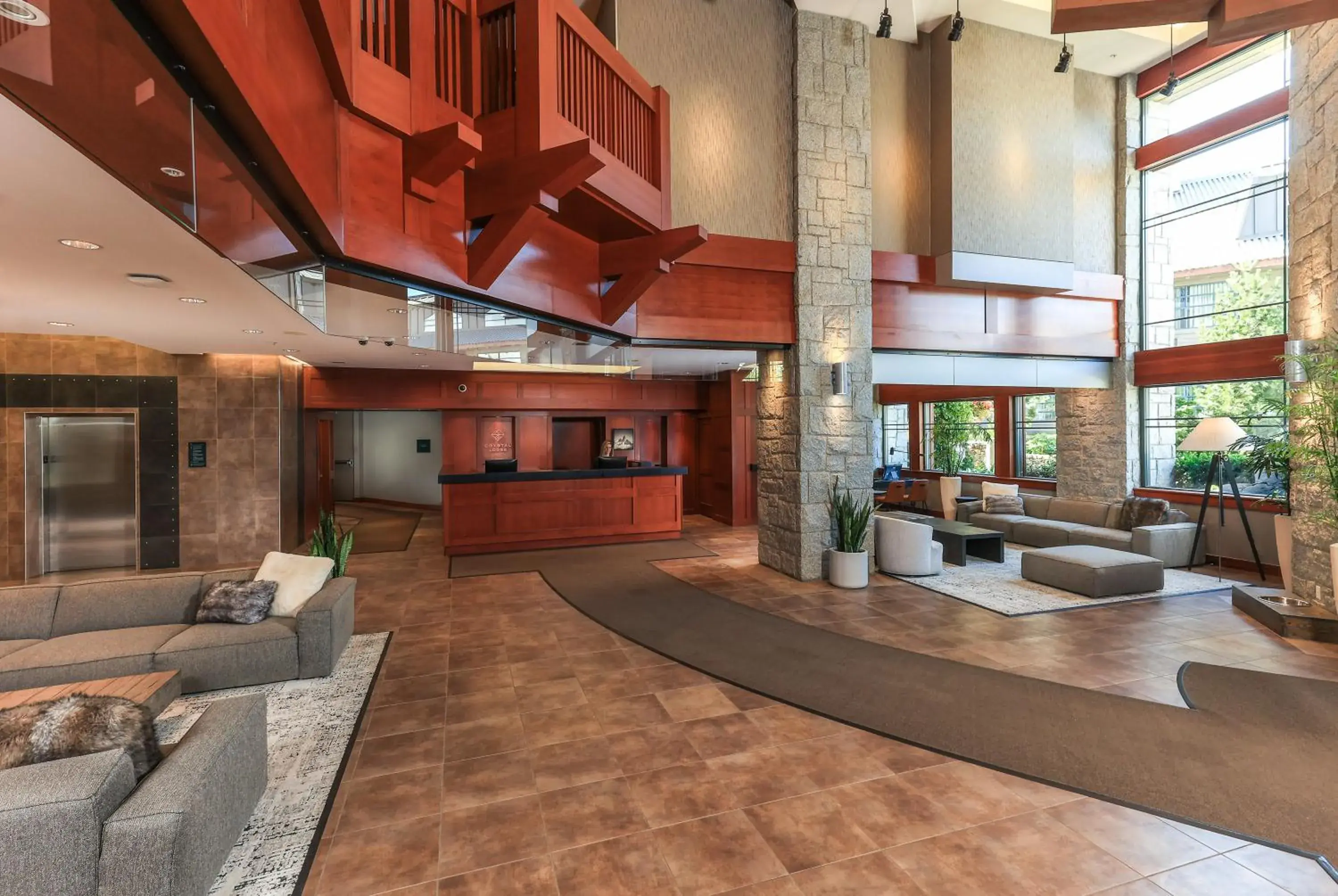 Lobby or reception in The Crystal Lodge Lobby or reception in The Crystal Lodge