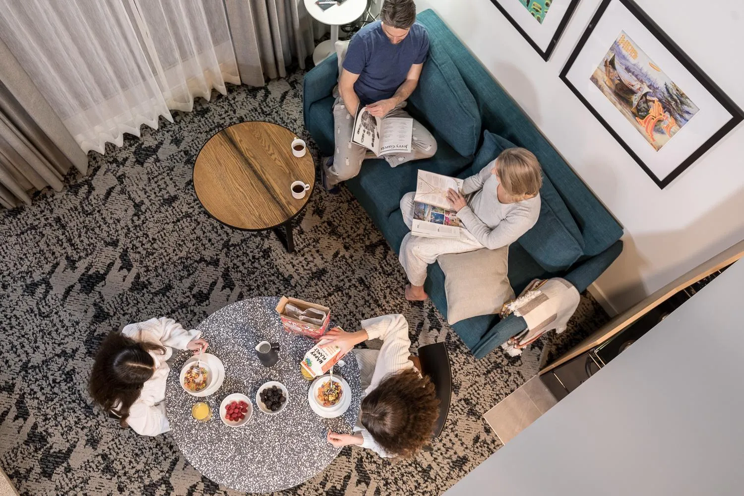 Living room in The Crystal Lodge