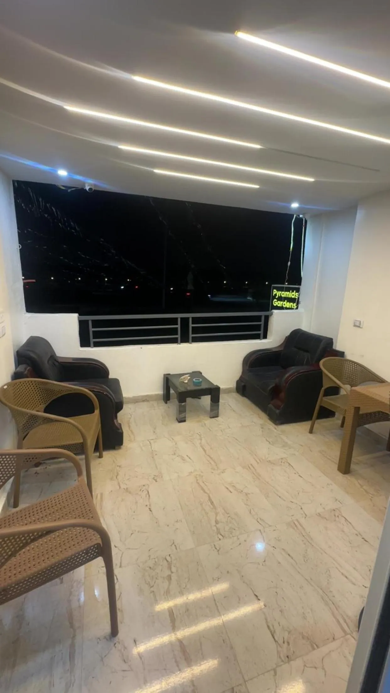 Seating area in Pyramids Gardens Boutique Hotel New pyramids Gate