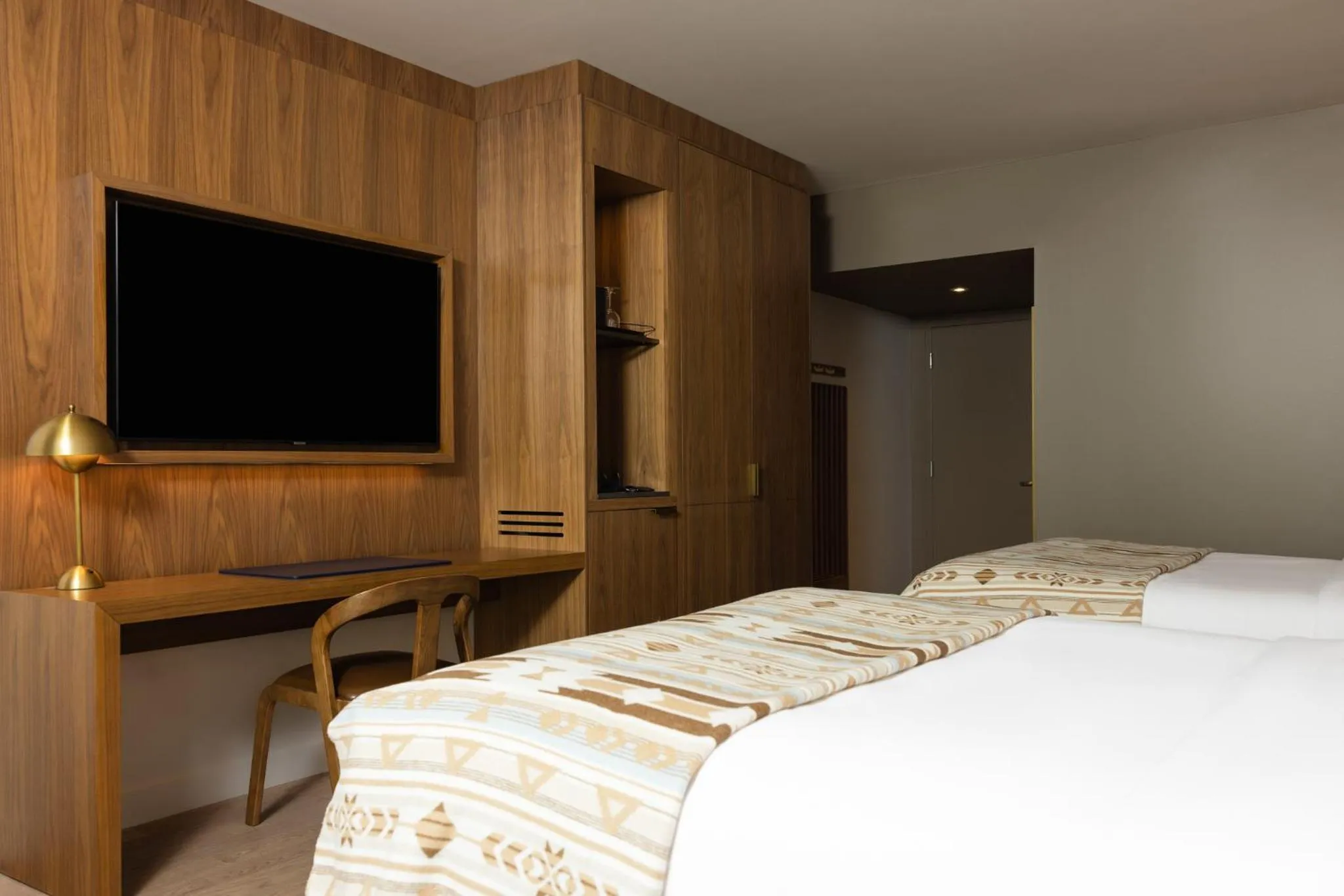 Bed in Hôtel-Musée Premières Nations