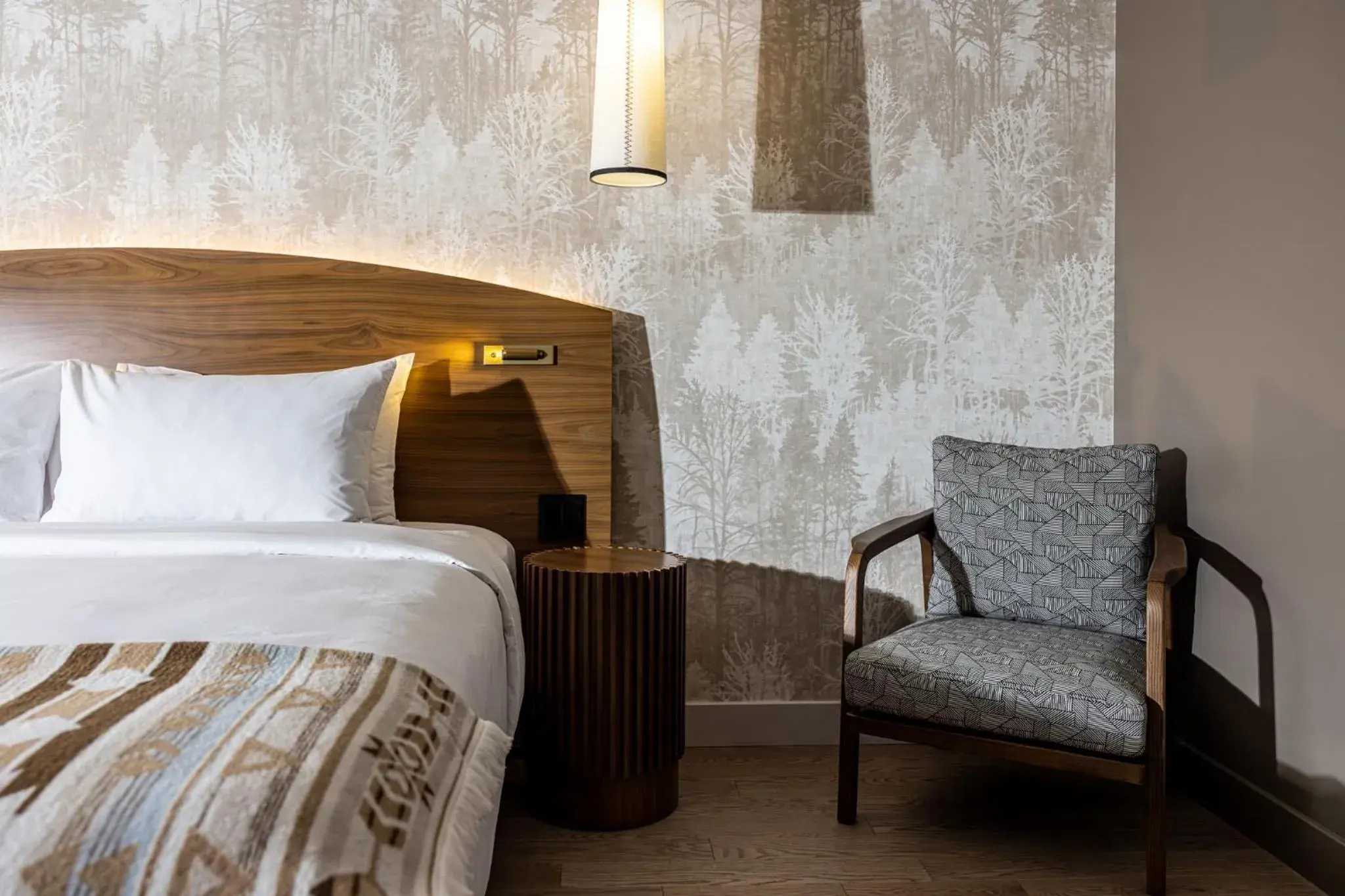 Bed in Hôtel-Musée Premières Nations Bed in Hôtel-Musée Premières Nations