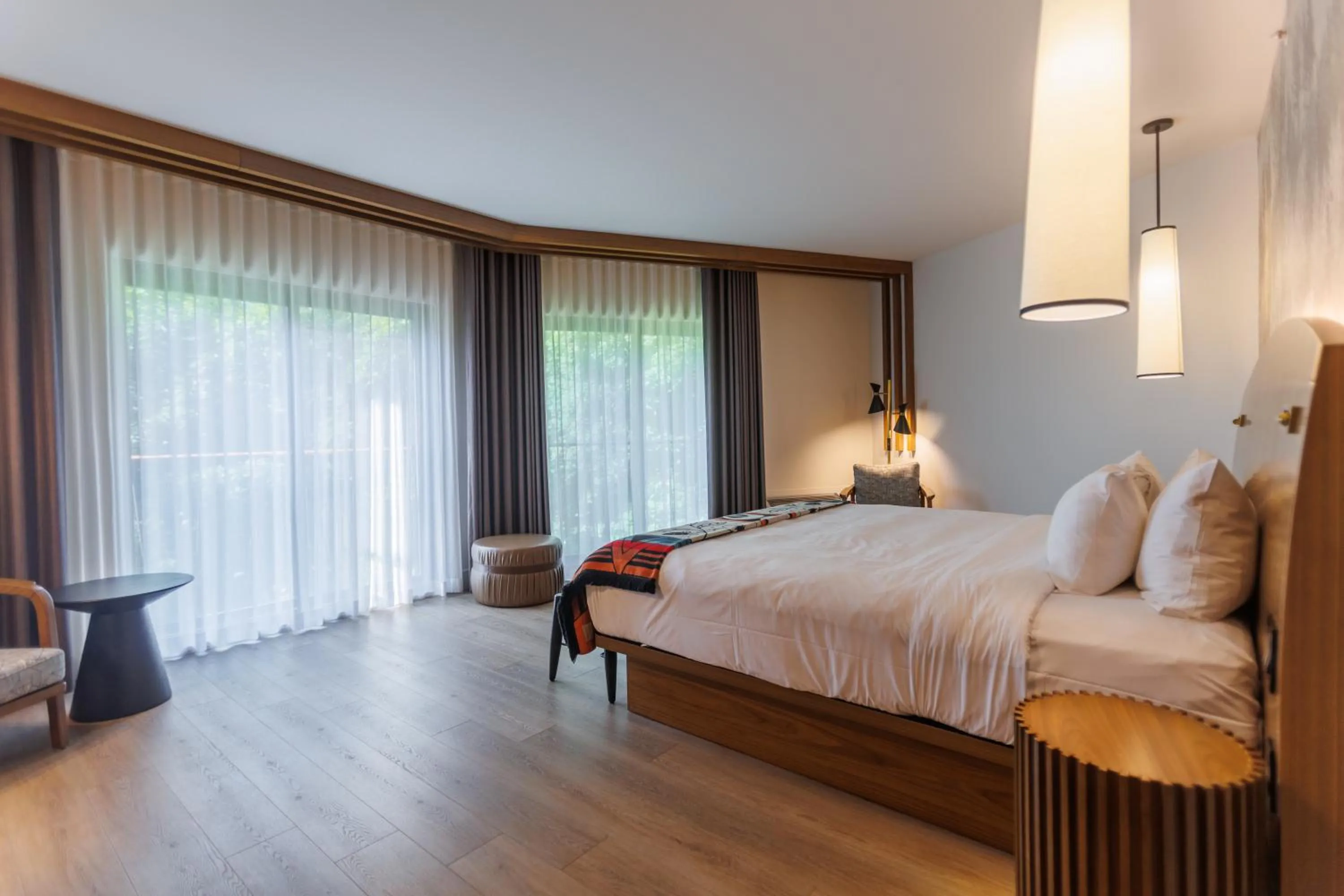 Bed in Hôtel-Musée Premières Nations