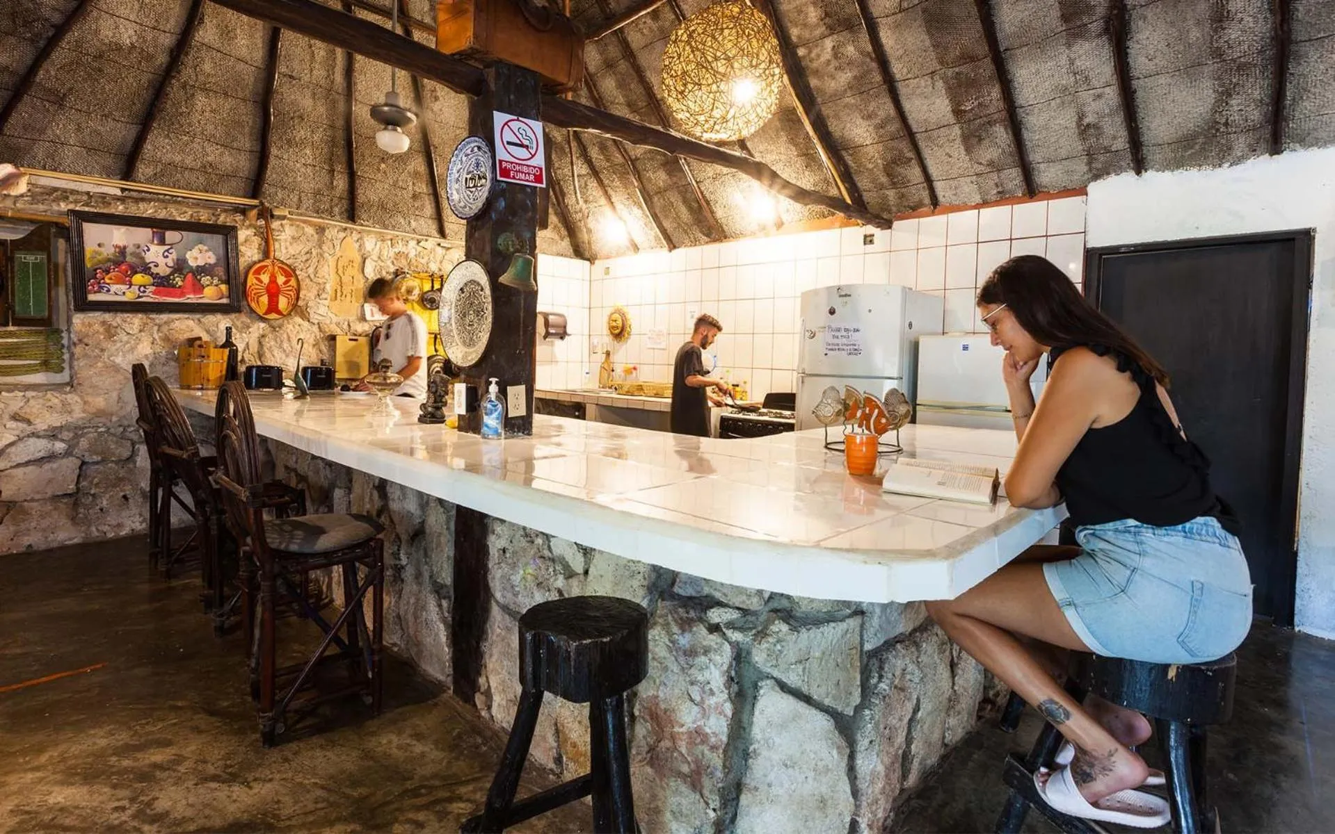 People in Hostel Oryx Tulum