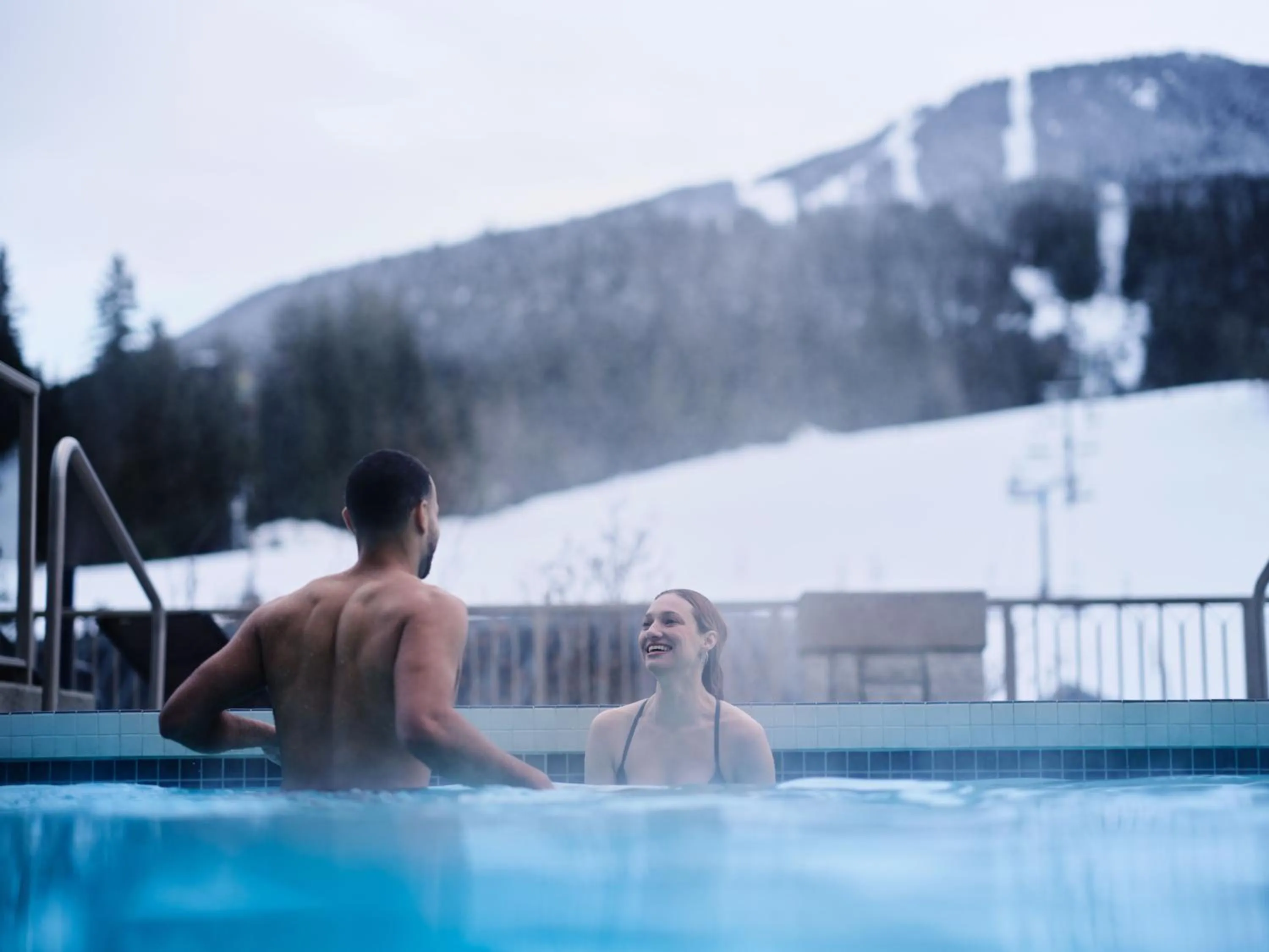 Swimming pool in Pan Pacific Whistler Mountainside