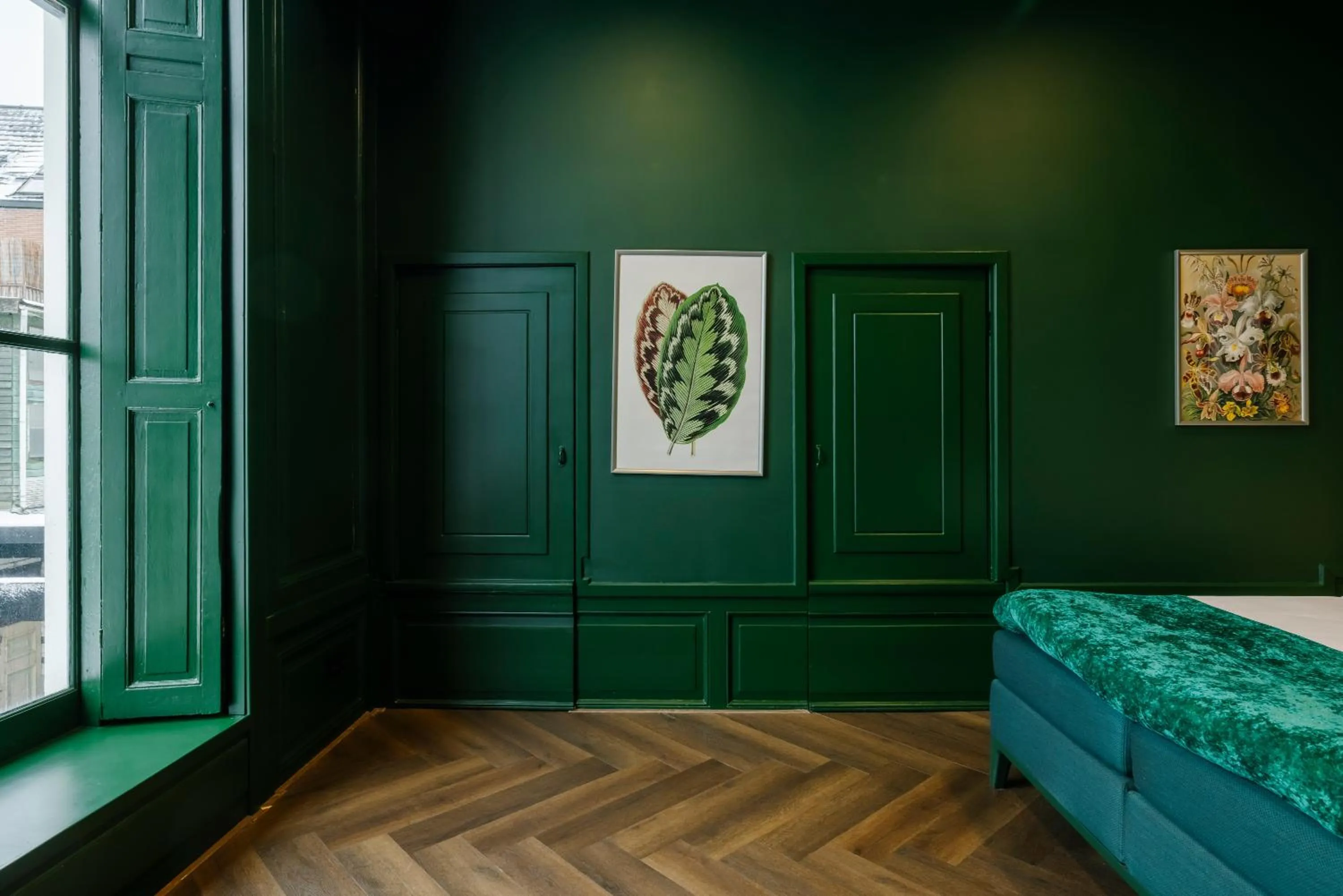 Bed in MAF Haarlem Boutique Hotel