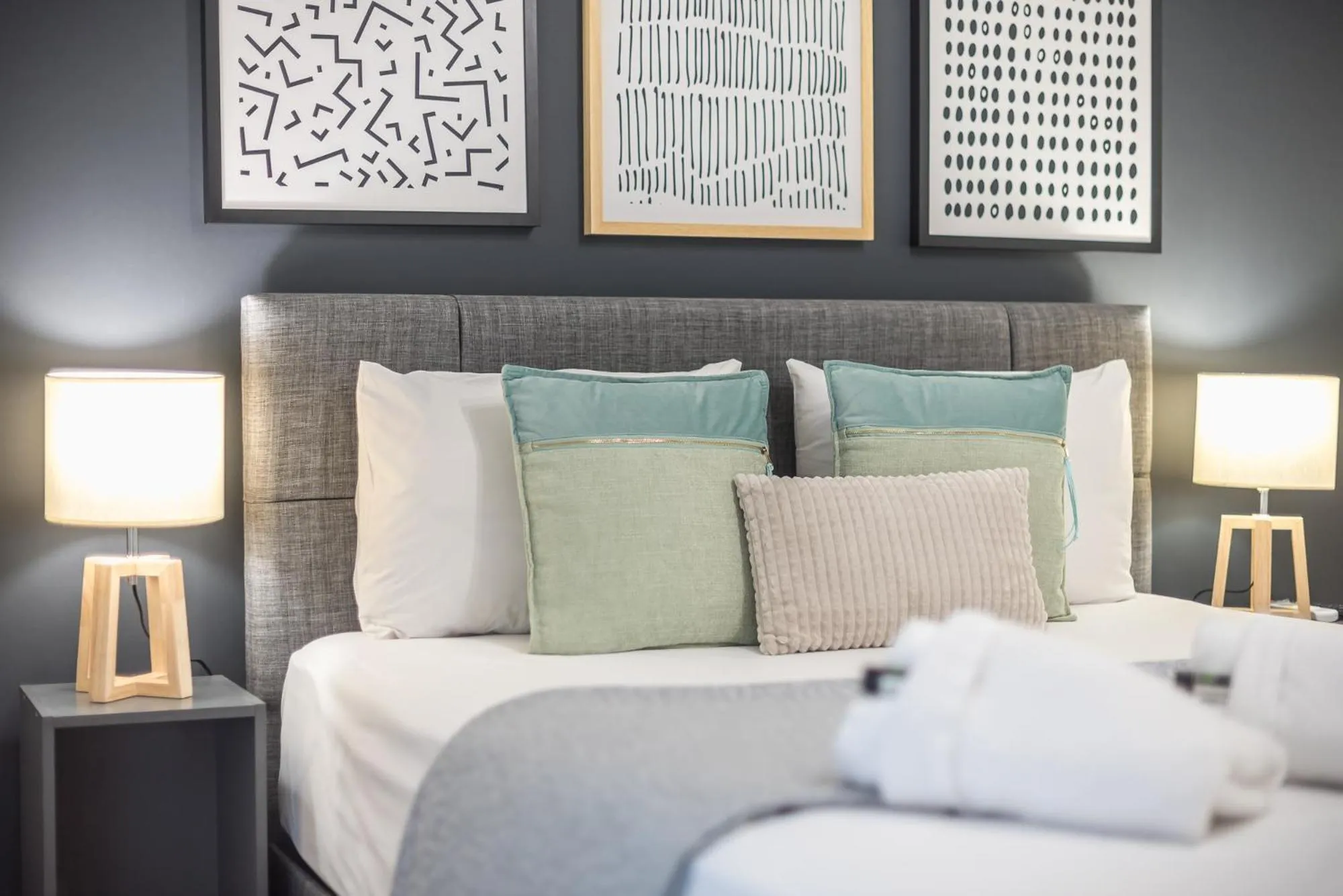 Bed in Elegant Suite by CloudKeys