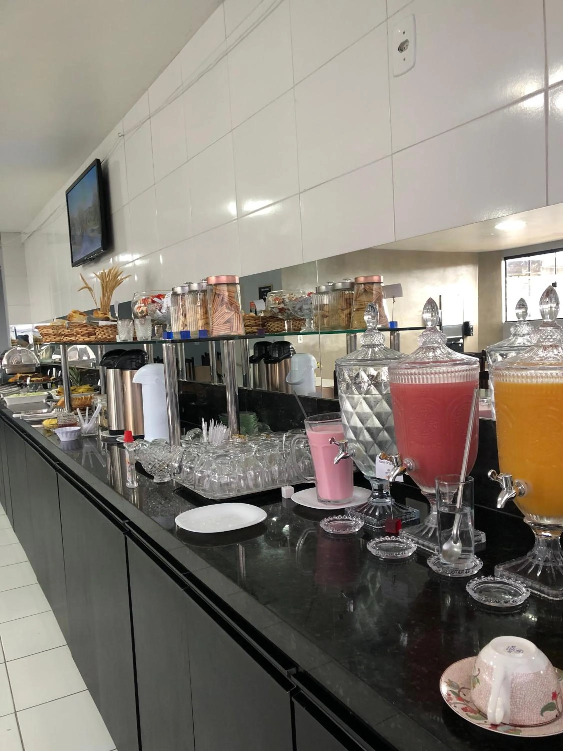 Breakfast in Hotel Pousada Acauã Acesso através de escadas