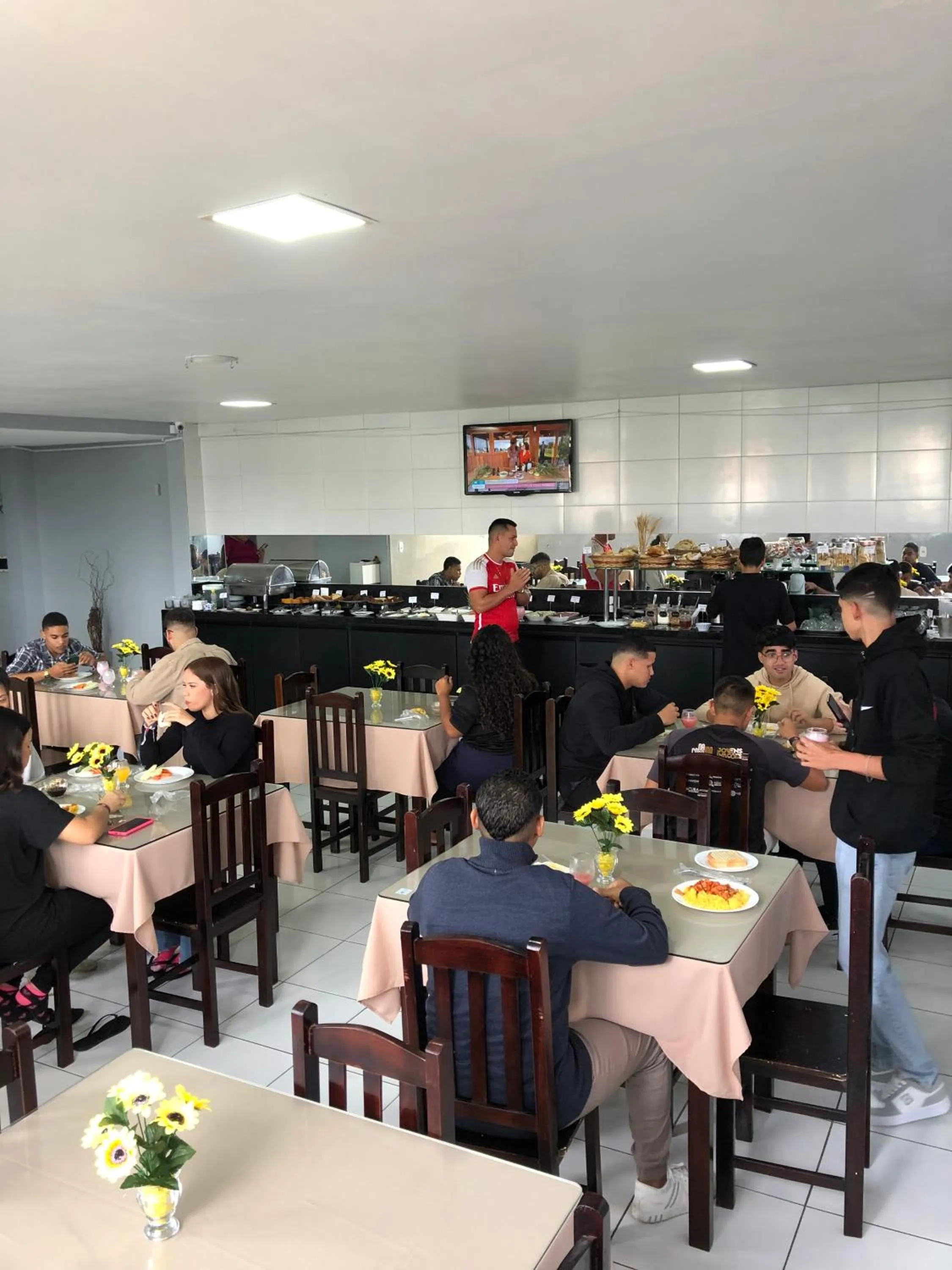 Restaurant/places to eat in Hotel Pousada Acauã Acesso através de escadas