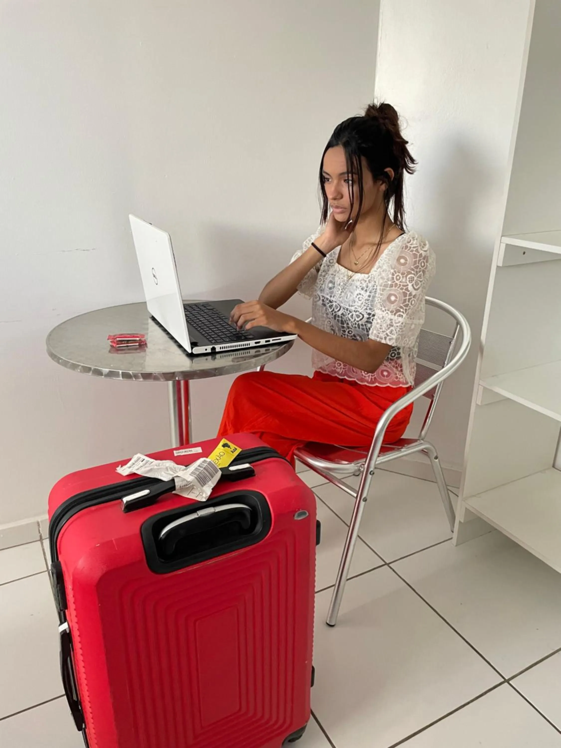locker in Hotel Pousada Acauã Acesso através de escadas
