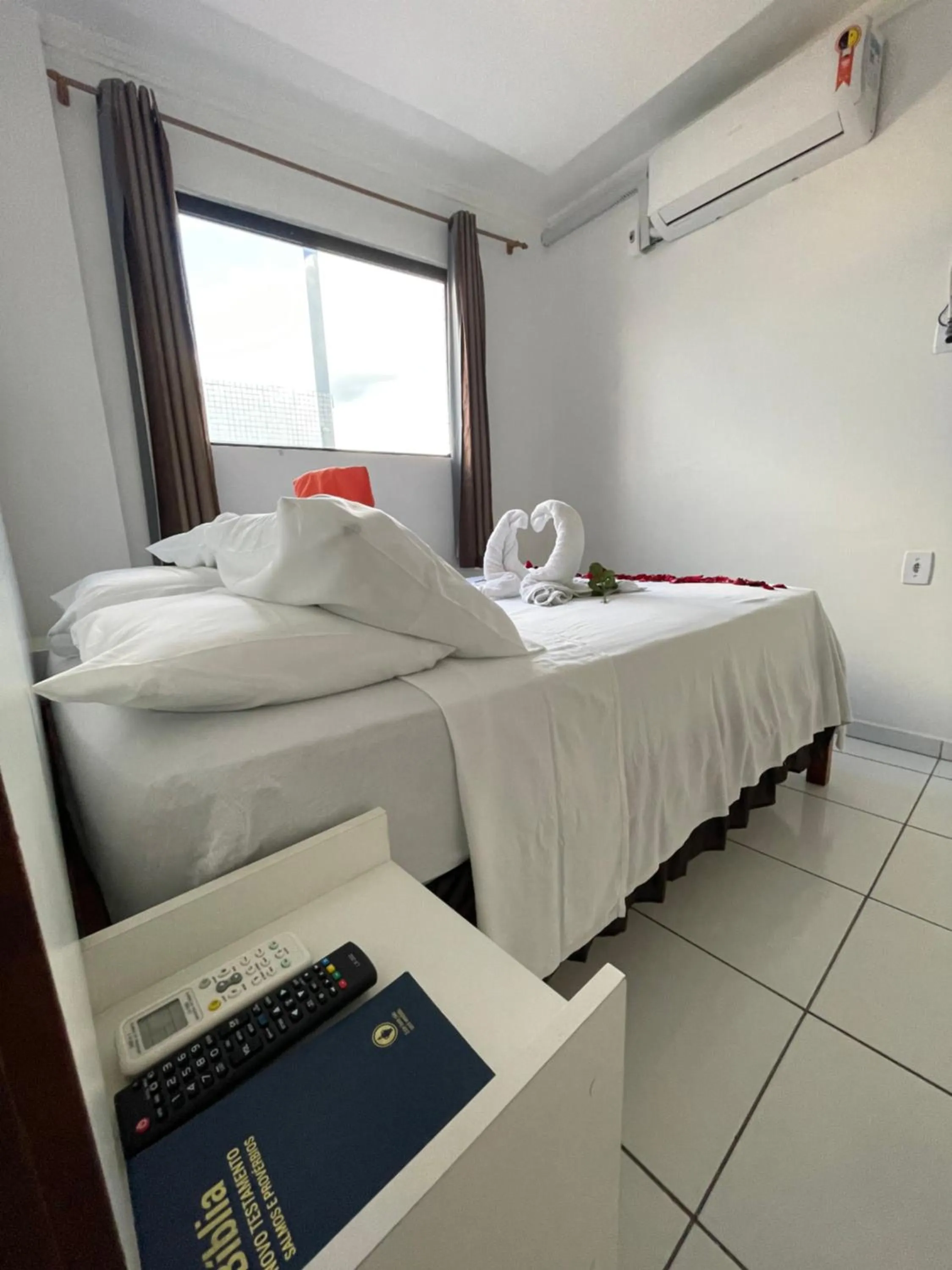 Bed in Hotel Pousada Acauã Acesso através de escadas