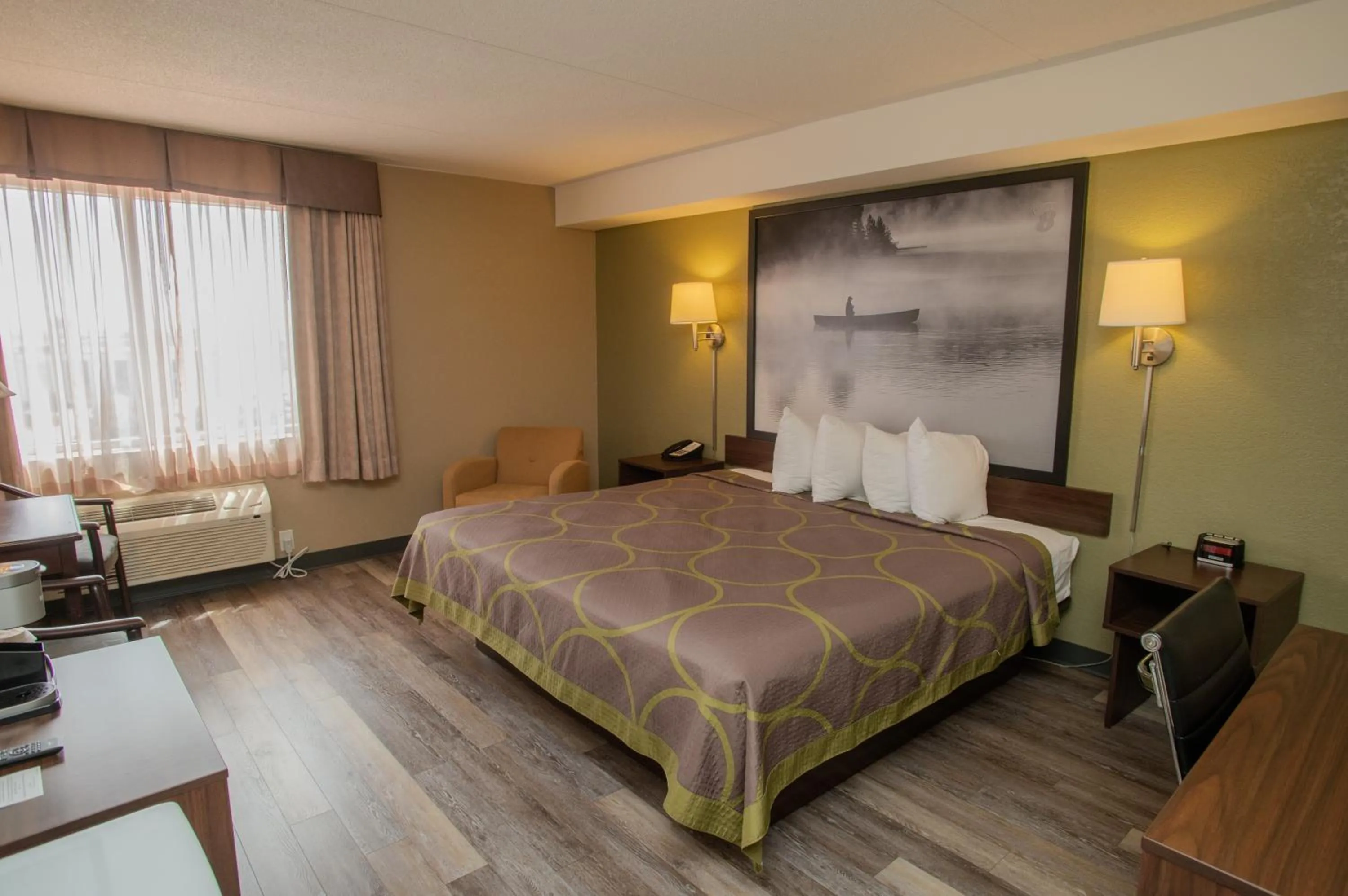 Bed in Super 8 by Wyndham Mississauga