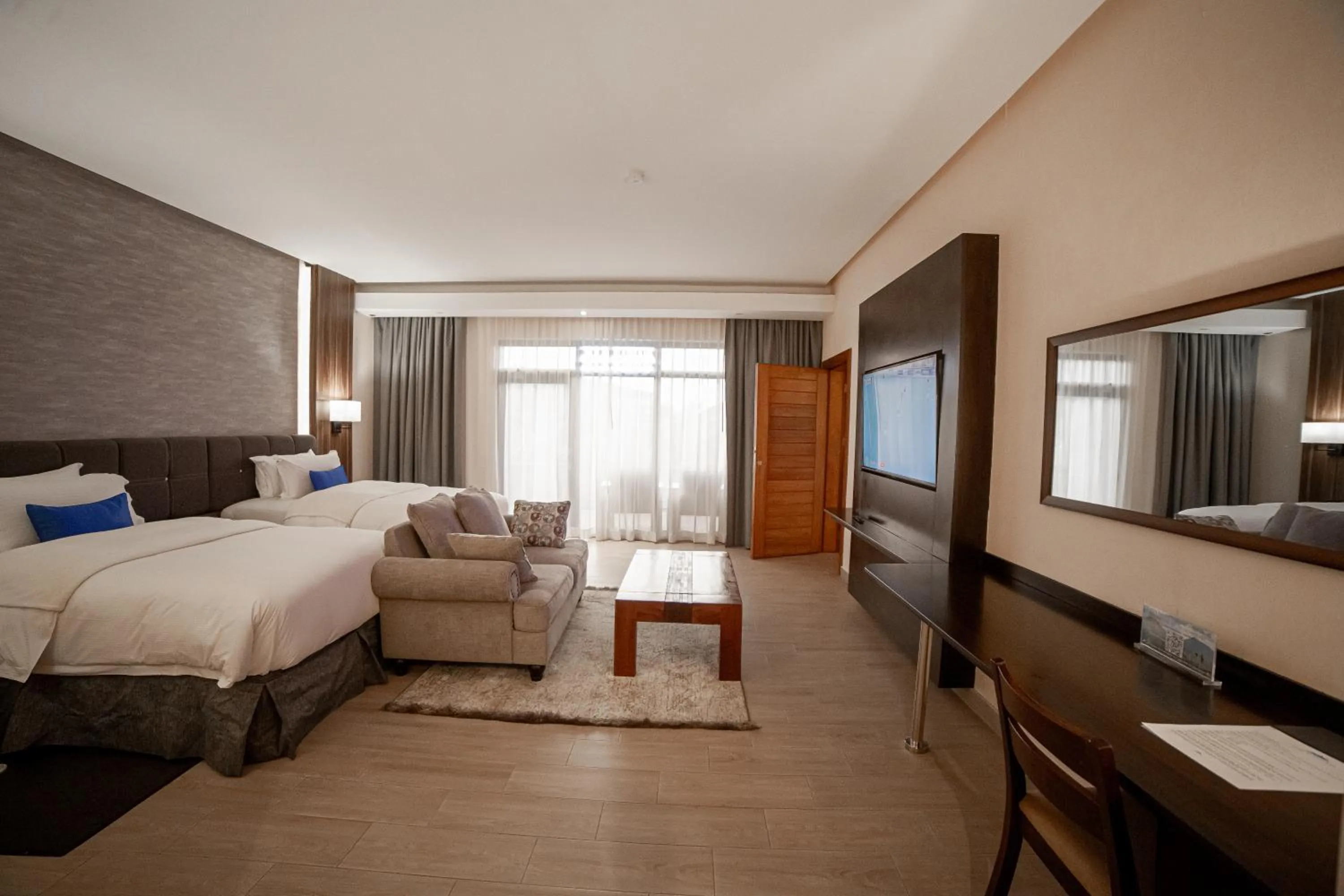 Bed in Virunga Inn Resort & Spa