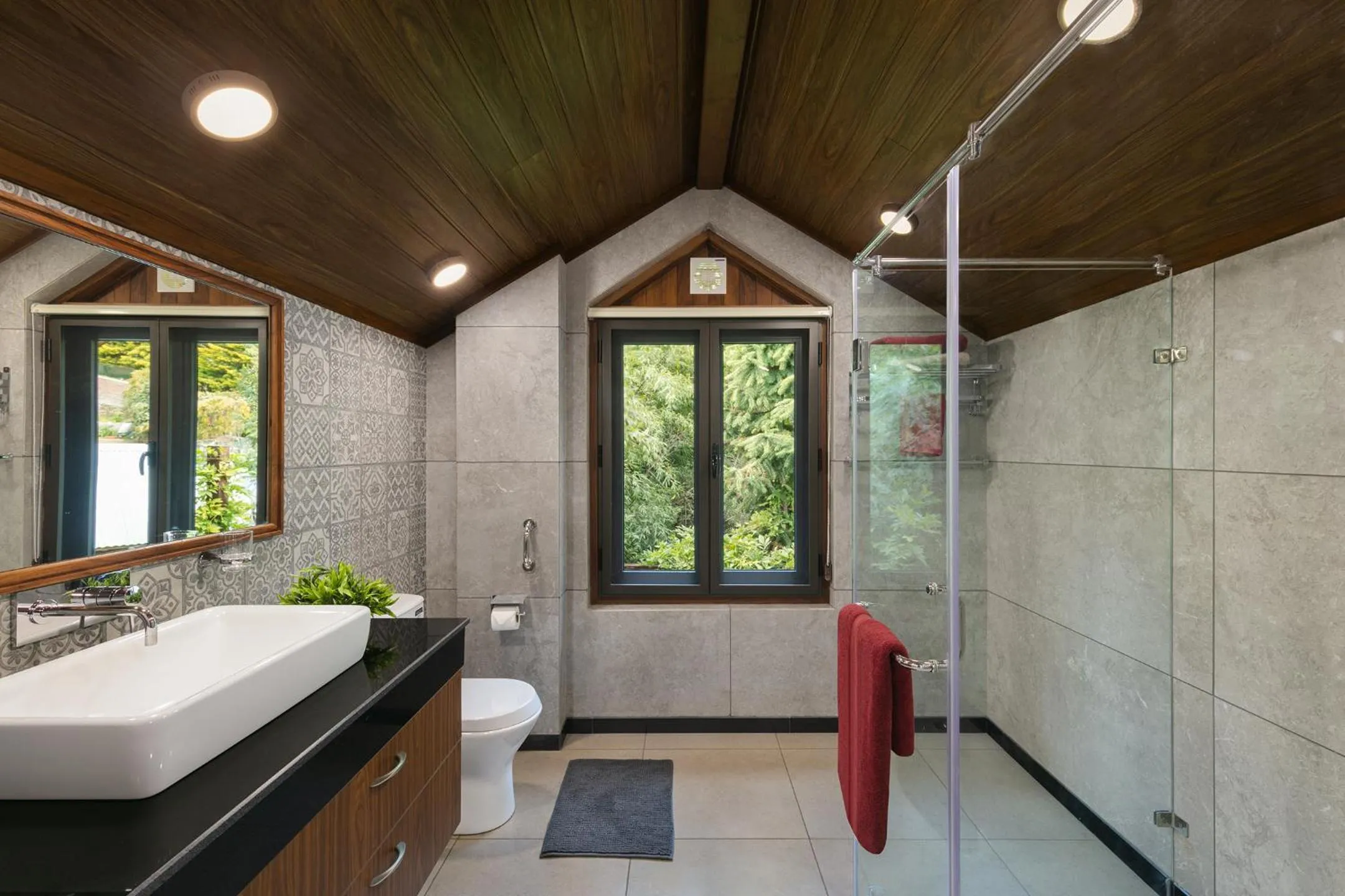 Shower in Divyam From BYLOO- Private Villa near Nainital