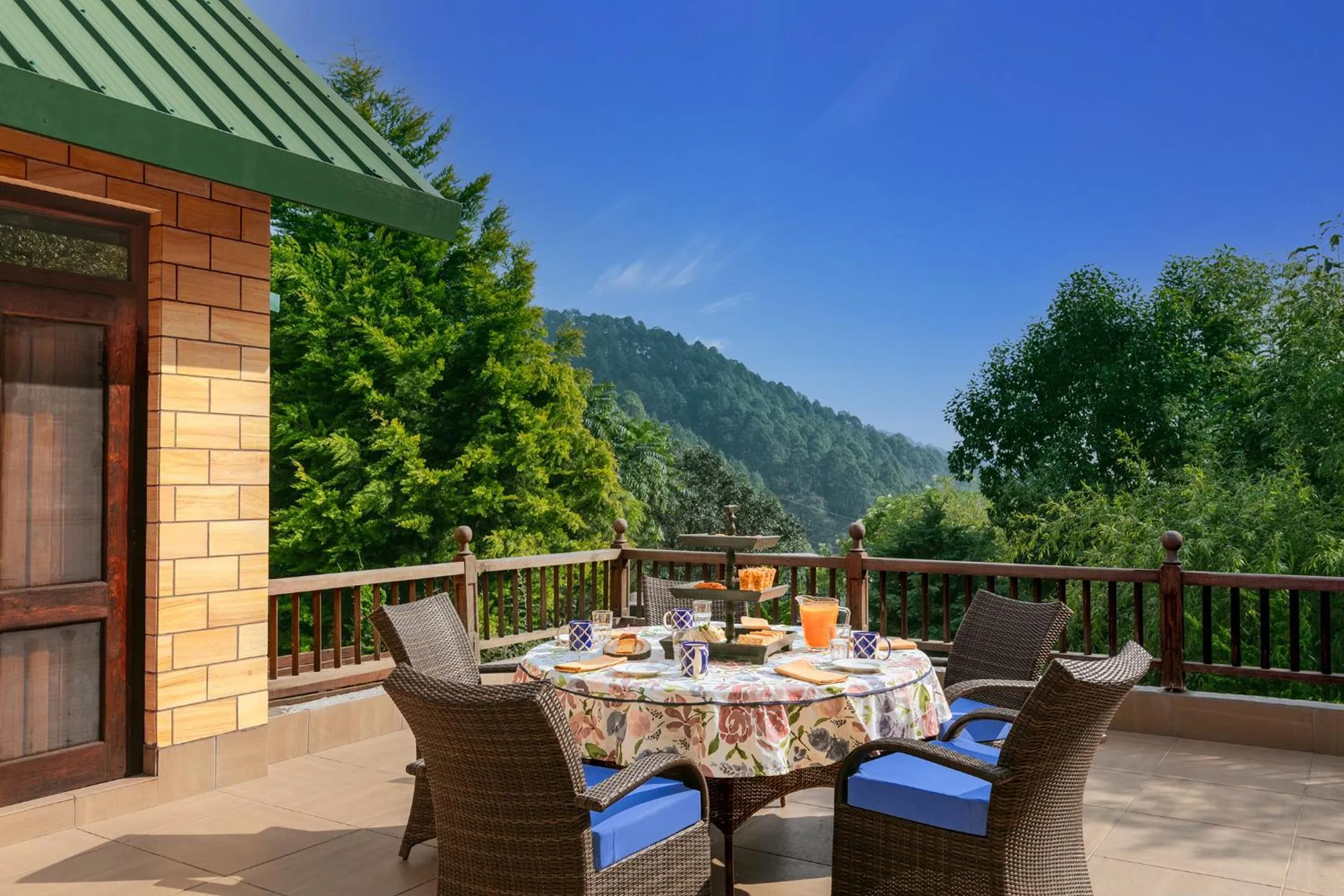 Balcony/Terrace in Divyam From BYLOO- Private Villa near Nainital