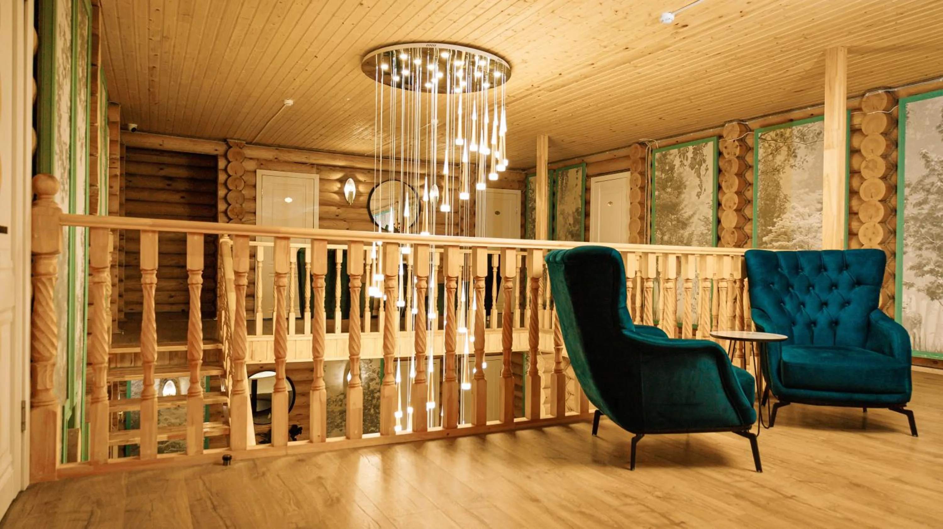 Seating area in Eco hotel & restaurant "SKALA"