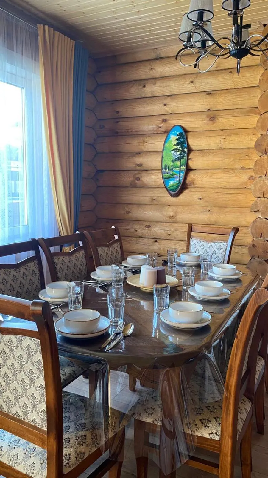 Dining area in Eco hotel & restaurant "SKALA"